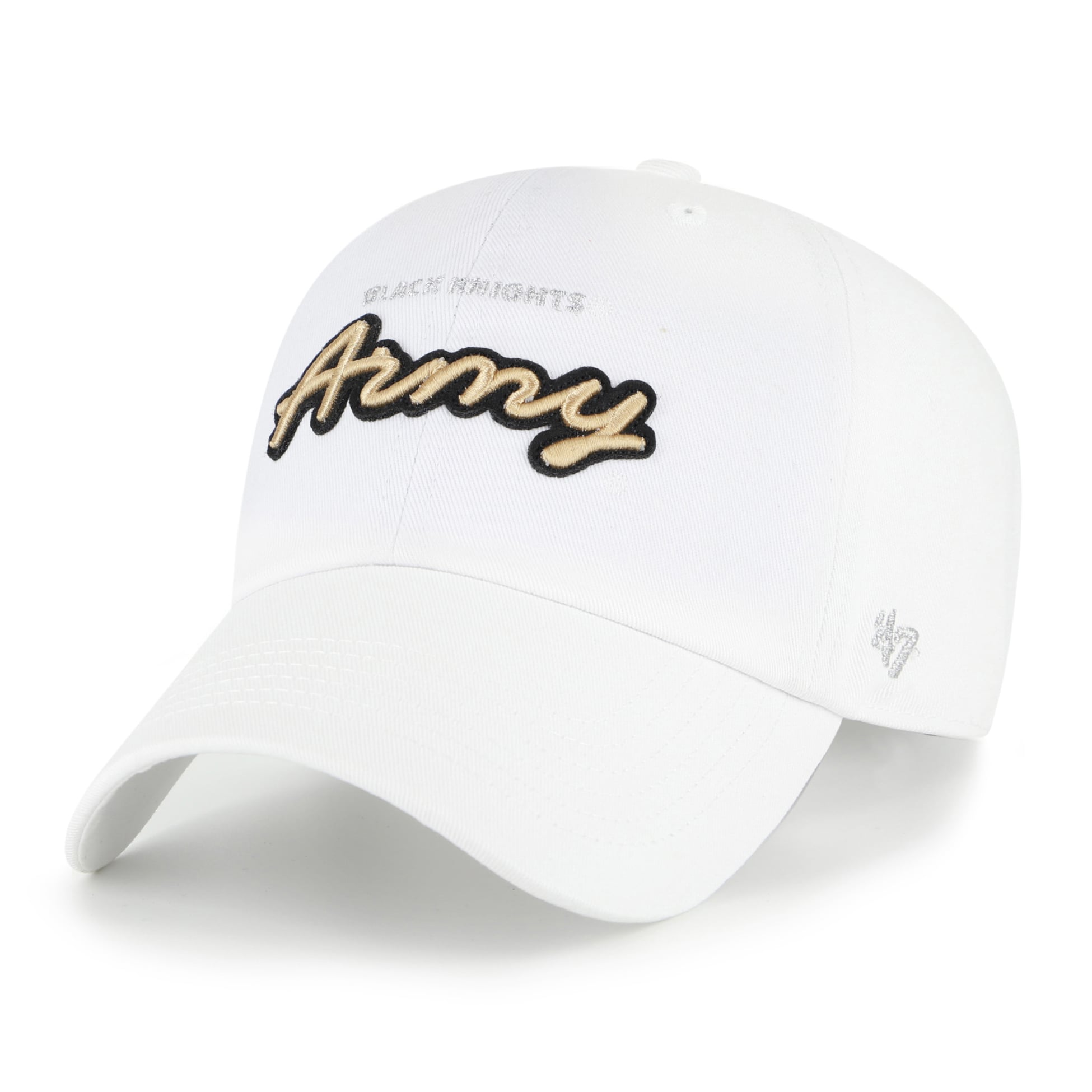 Women's '47 White Army Black Knights Trendy Script Clean Up Adjustable Hat