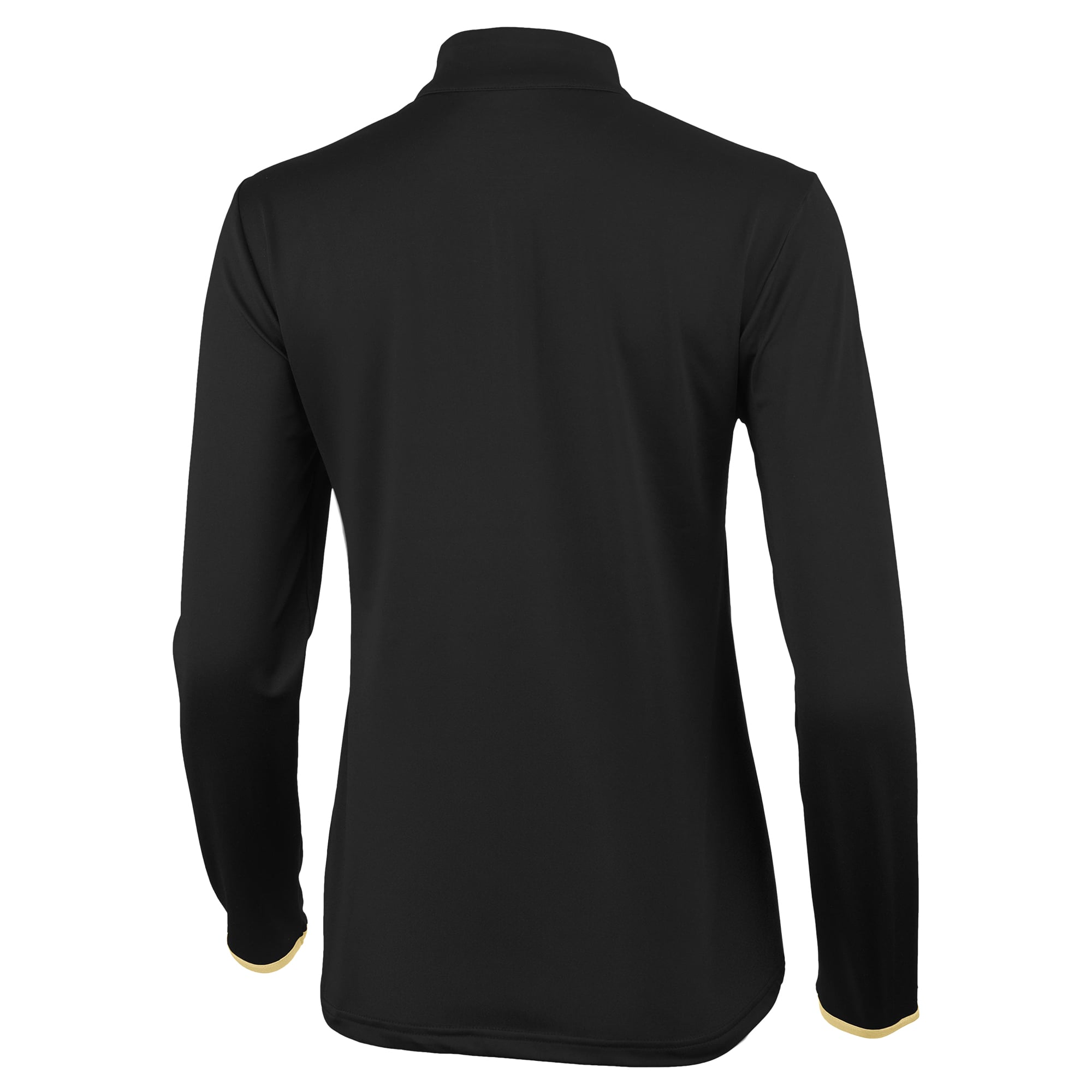 Pull à col zippé Antigua pour femme, noir et or, motif Black Knights de l'armée