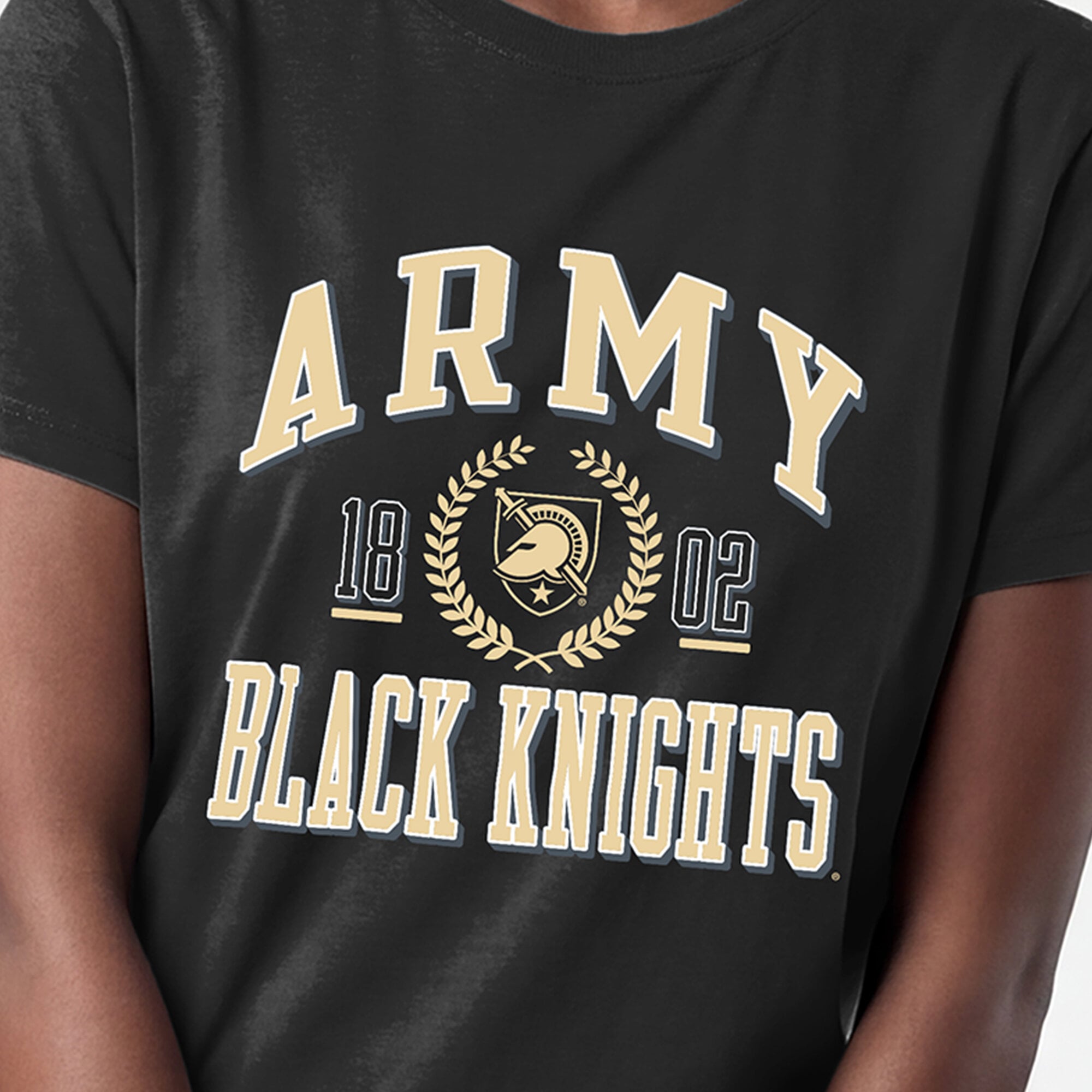 Women's Champion Black Army Knights Lifestyle T-Shirt