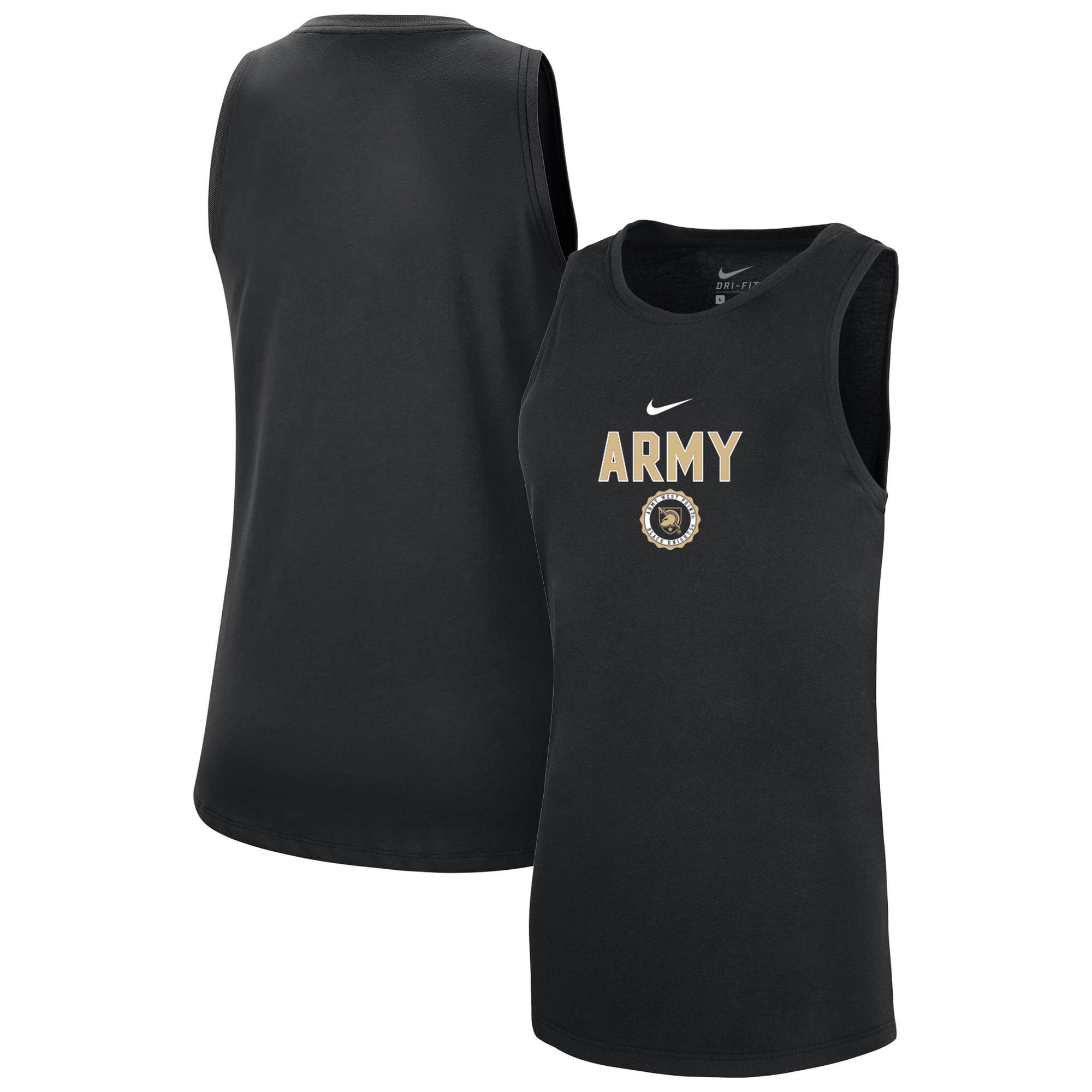 Women's Nike Black Army Knights Dri-FIT Tomboy Tank Top