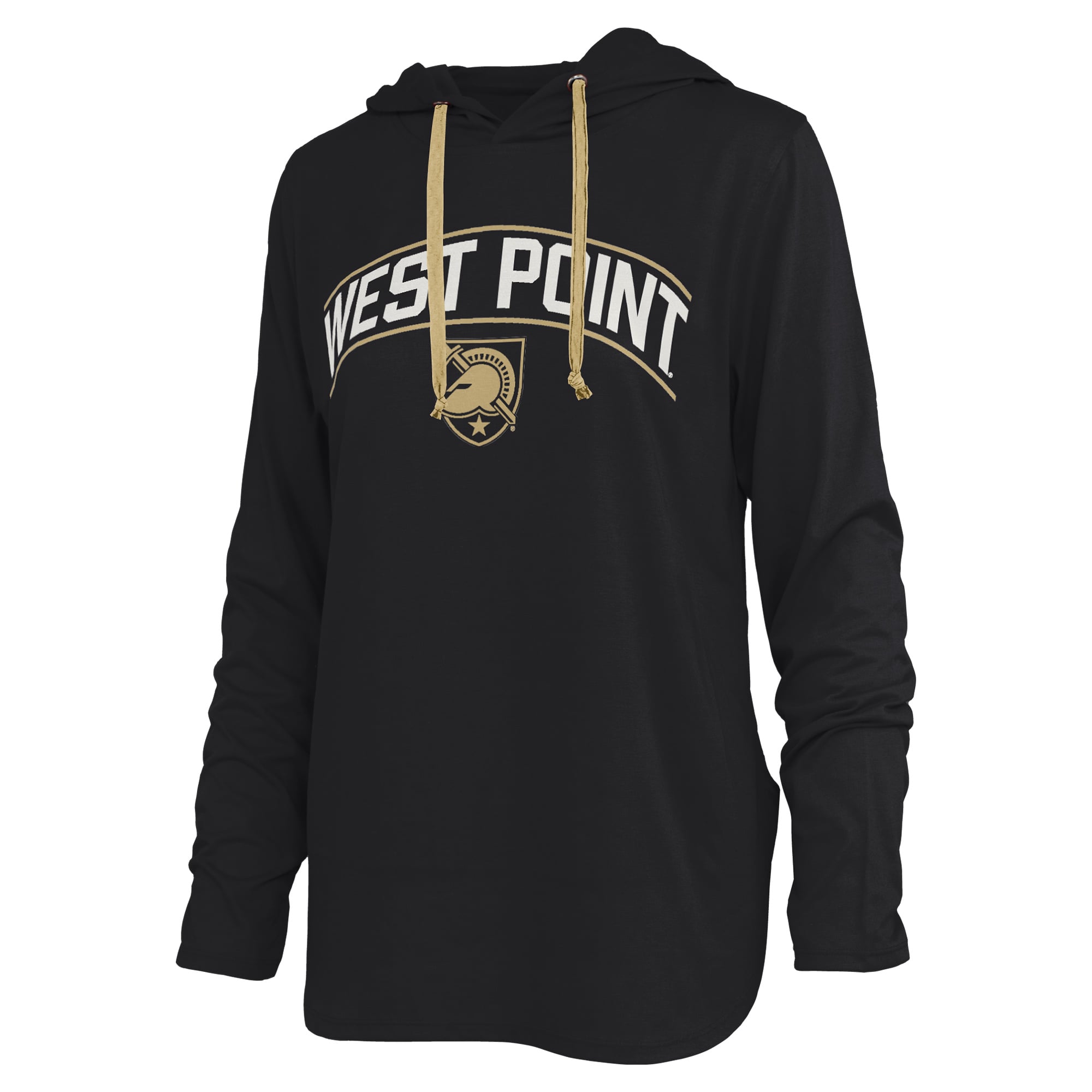 T-shirt à capuche manches longues pour femmes Pressbox Black Army Knights Allie