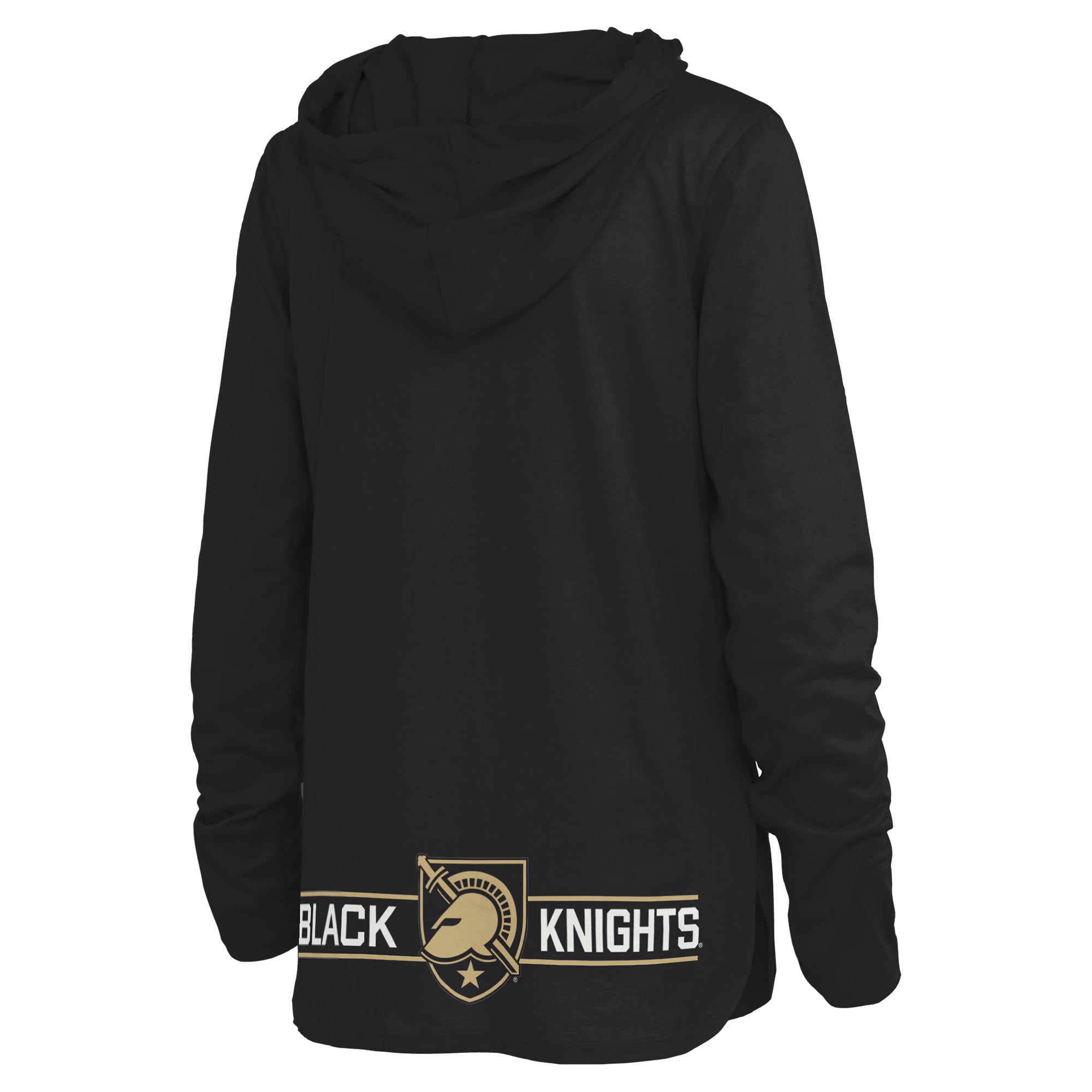T-shirt à capuche manches longues pour femmes Pressbox Black Army Knights Allie