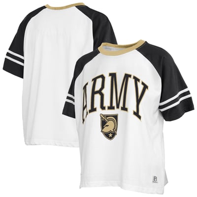  Army Black Knights Pressbox Women's Sky Colorblock T-Shirt - White
