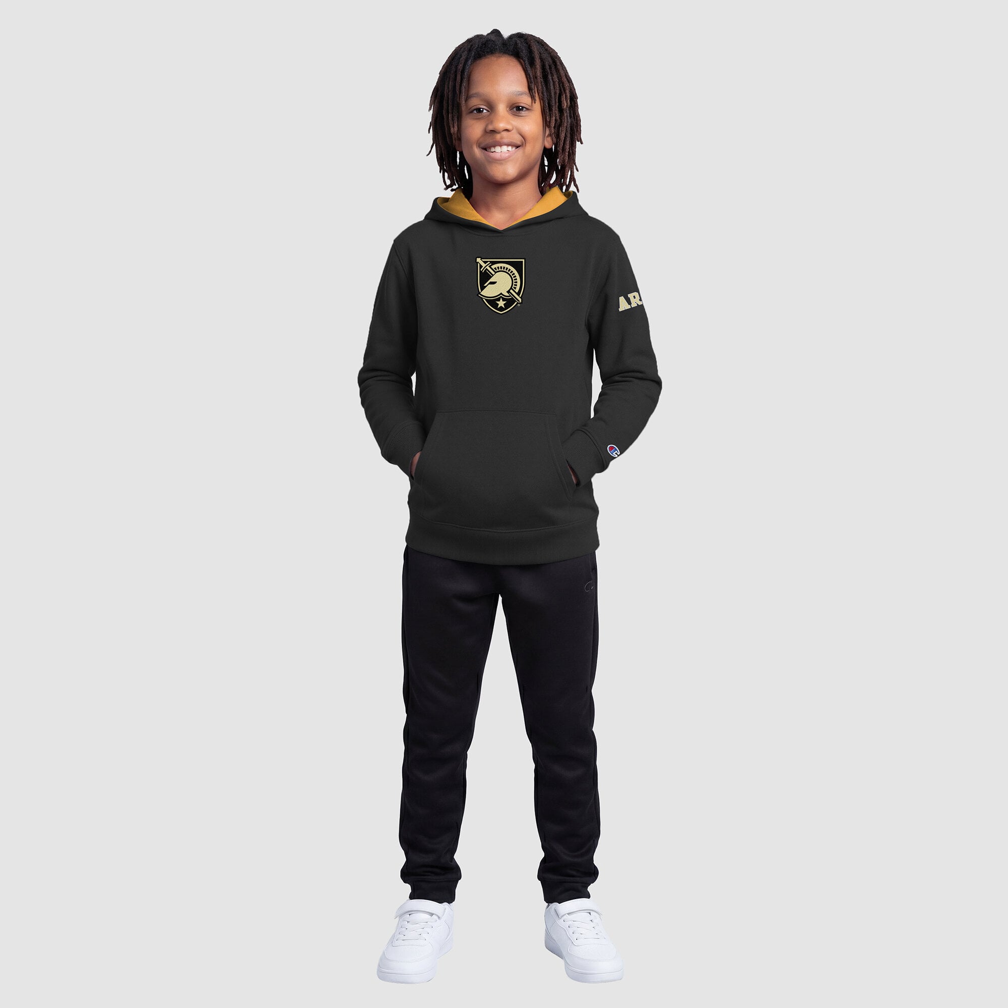 Youth Champion  Black Army Knights Fleece Hoodie
