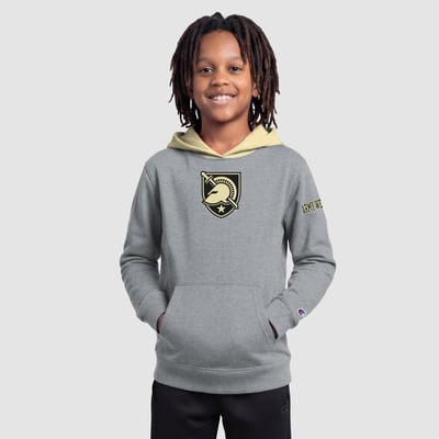  Army Black Knights Champion Youth Fleece Hoodie - Heather Gray