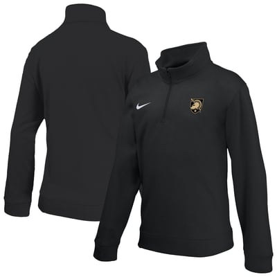 Army Black Knights Nike Youth Therma-FIT Quarter-Zip Pullover - Black