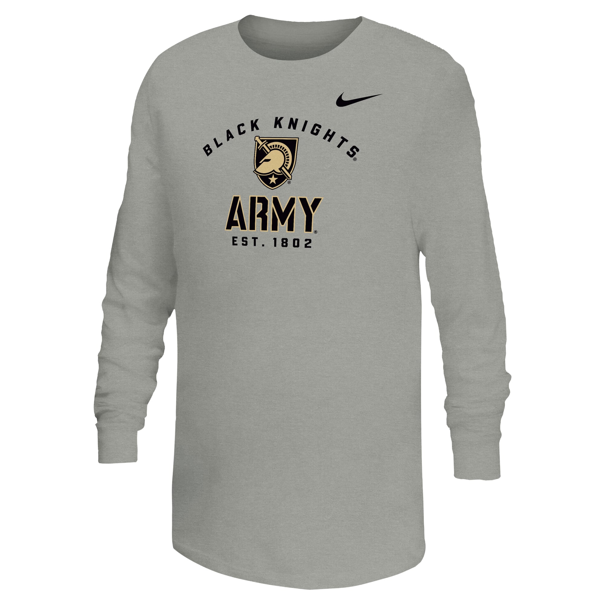 Youth Nike Gray Army Black Knights Legend Dri-FIT Long Sleeve T-Shirt