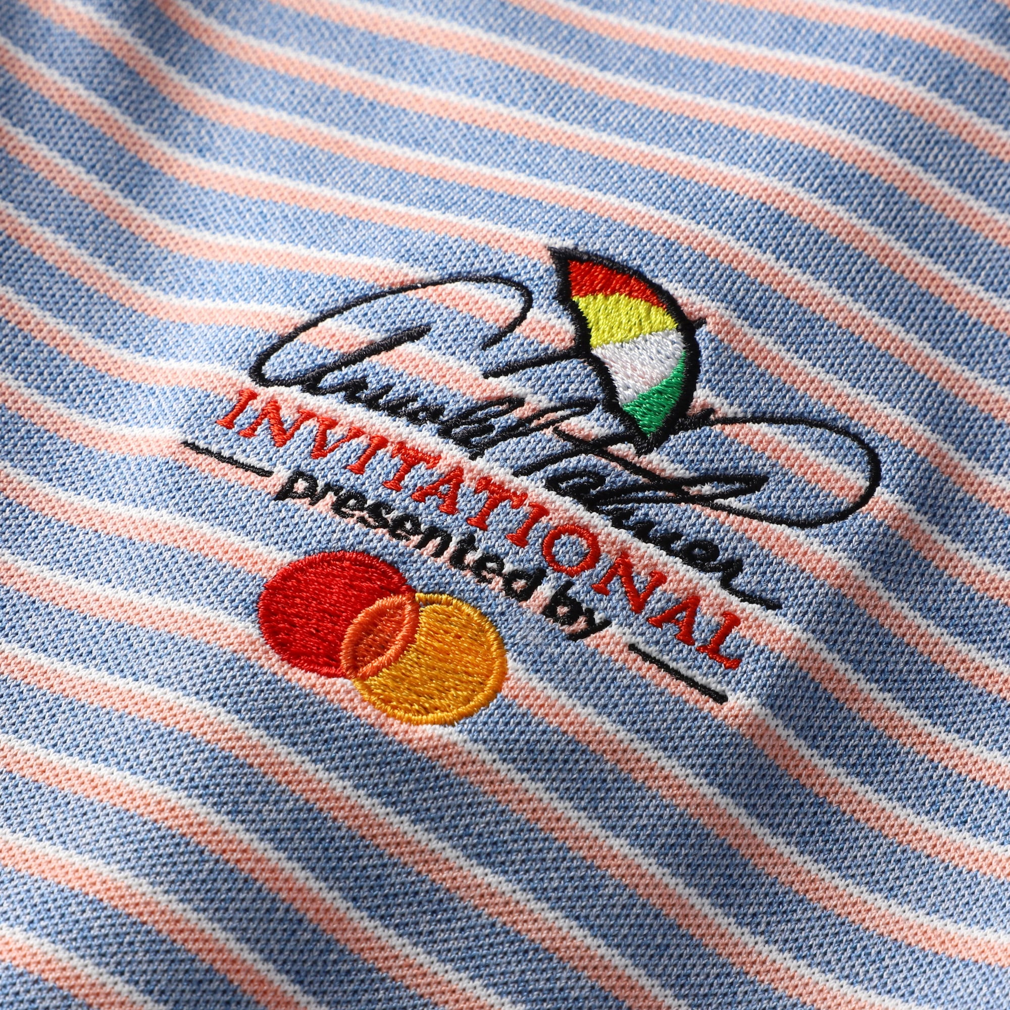 Men's FootJoy Blue Arnold Palmer Invitational Heather Pin Pop Stripe ProDry Polo