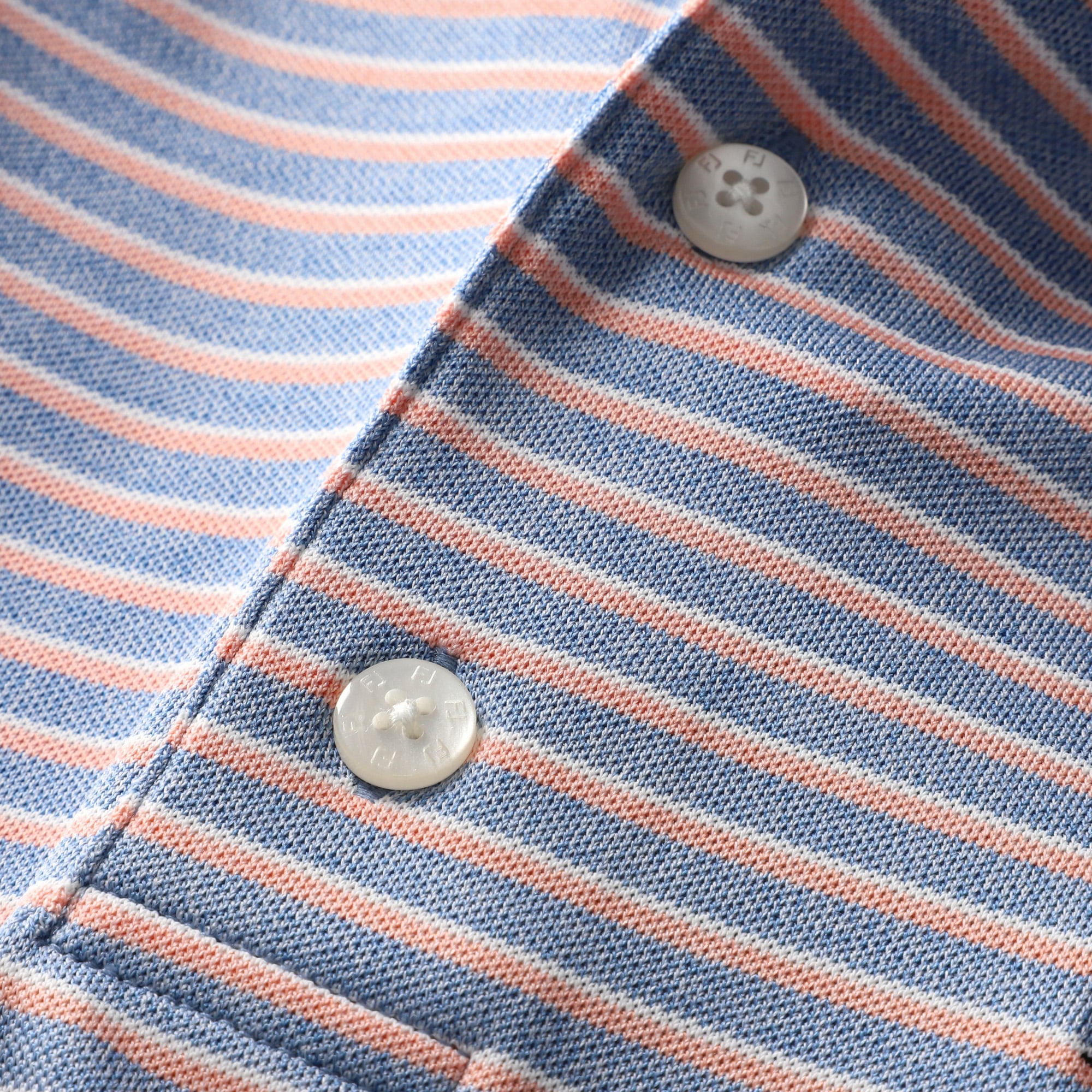 Men's FootJoy Blue Arnold Palmer Invitational Heather Pin Pop Stripe ProDry Polo