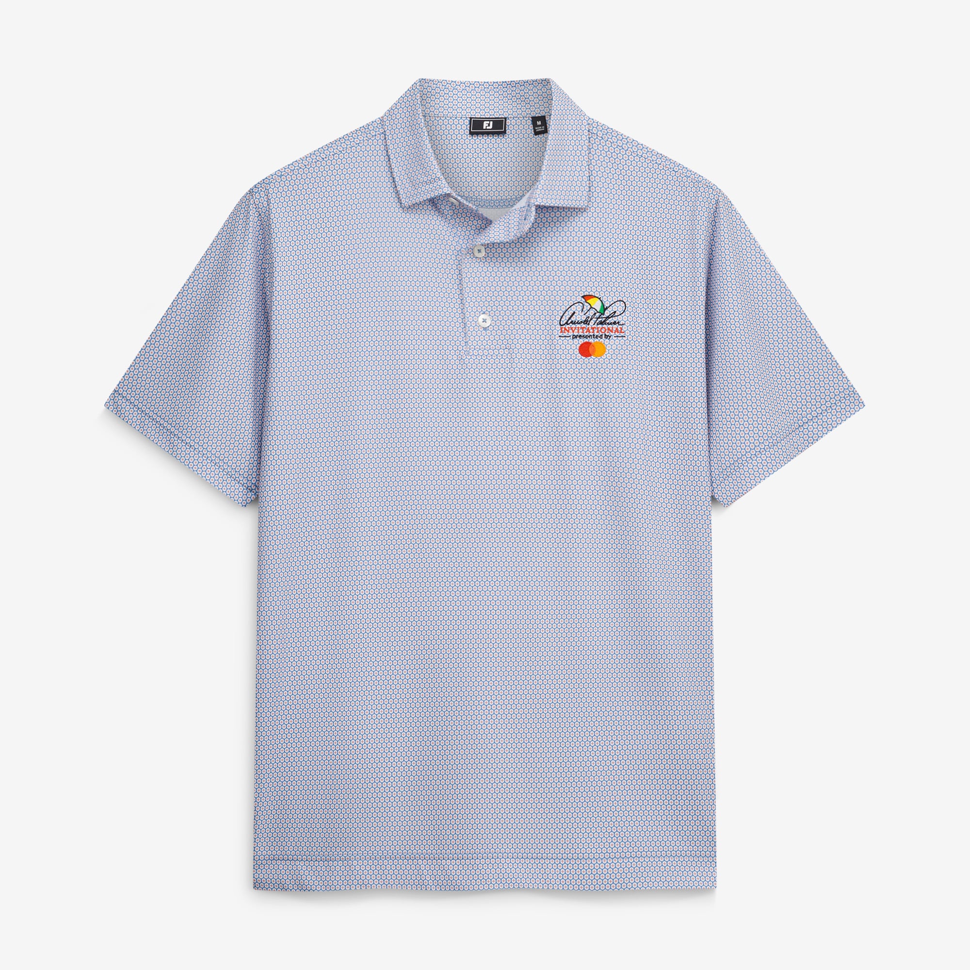 Men's FootJoy  Blue Arnold Palmer Invitational Stellar Print Lisle ProDry Polo