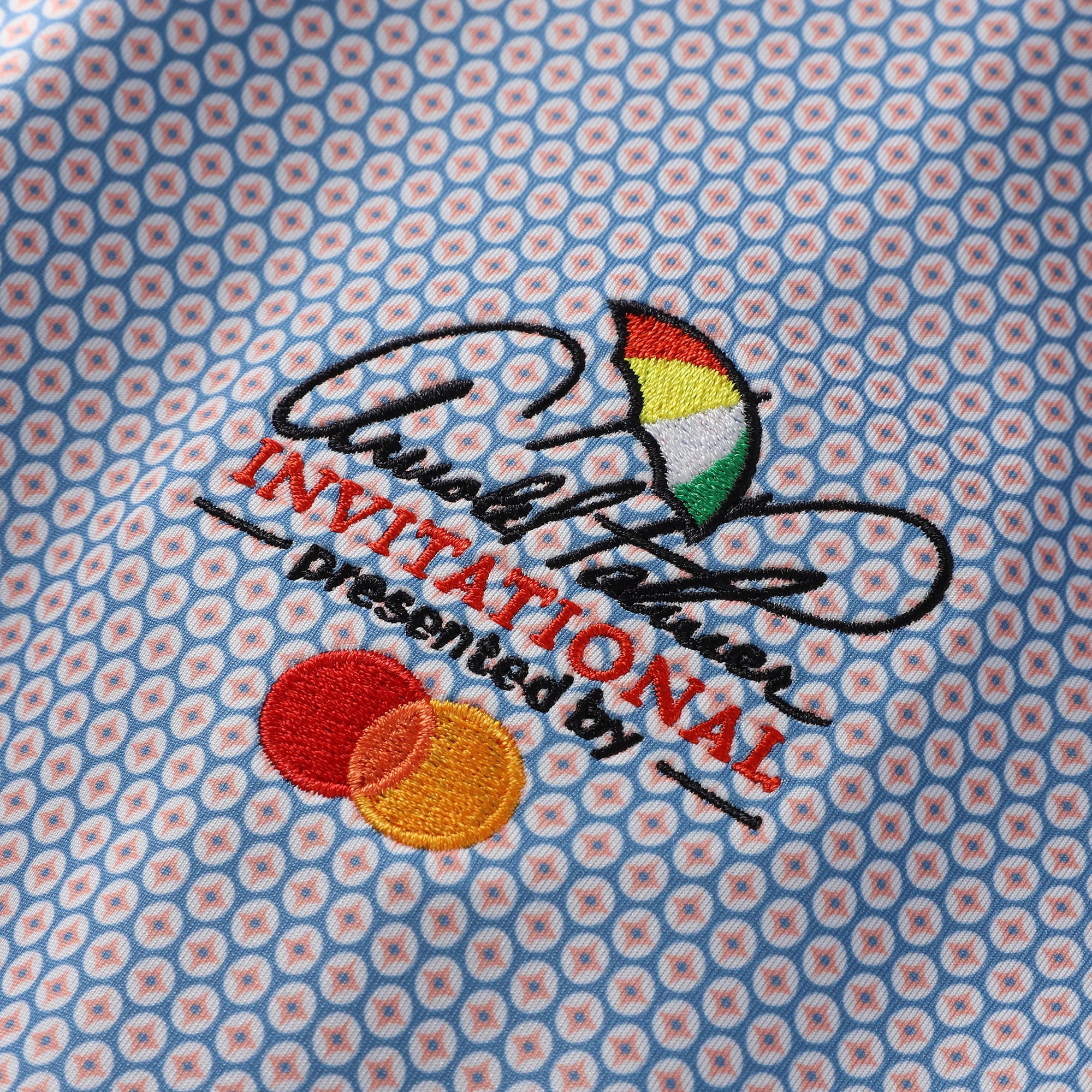 Men's FootJoy  Blue Arnold Palmer Invitational Stellar Print Lisle ProDry Polo