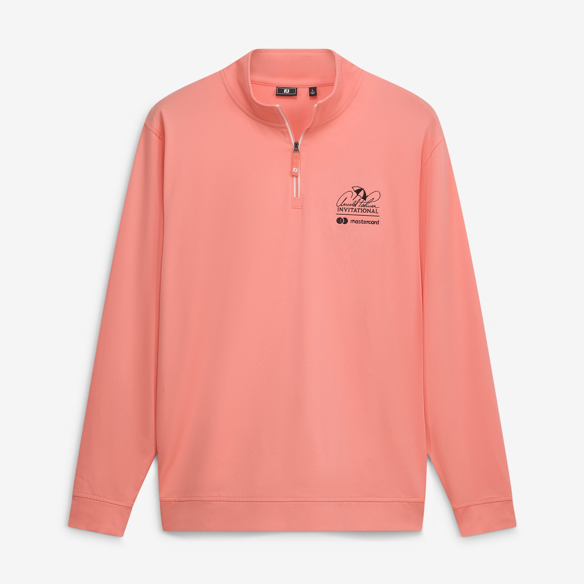 Men's FootJoy Orange Arnold Palmer Invitational Approach Quarter-Zip Pro-Dry Pullover