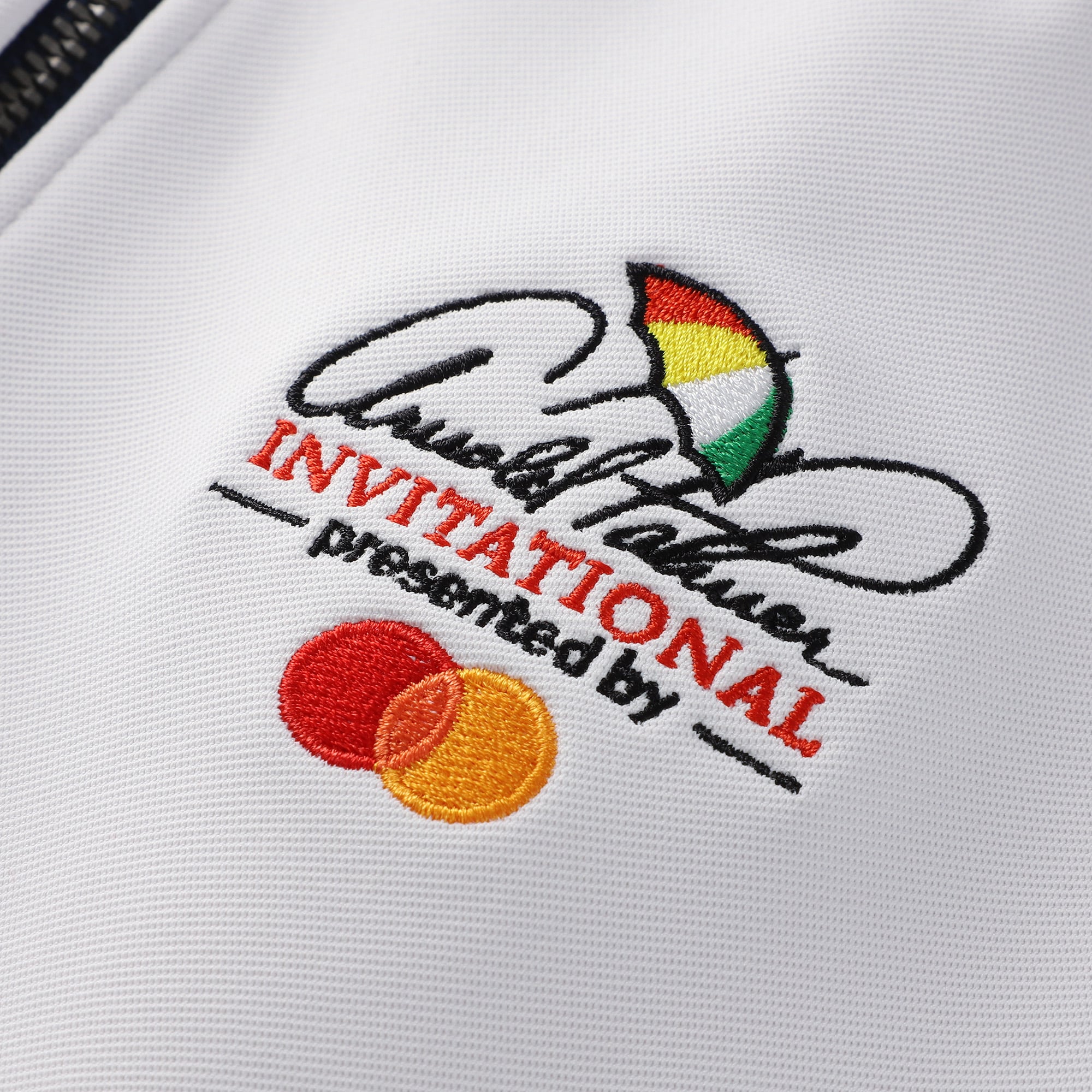 Women's FootJoy White Arnold Palmer Invitational Texture Quarter-Zip Pullover