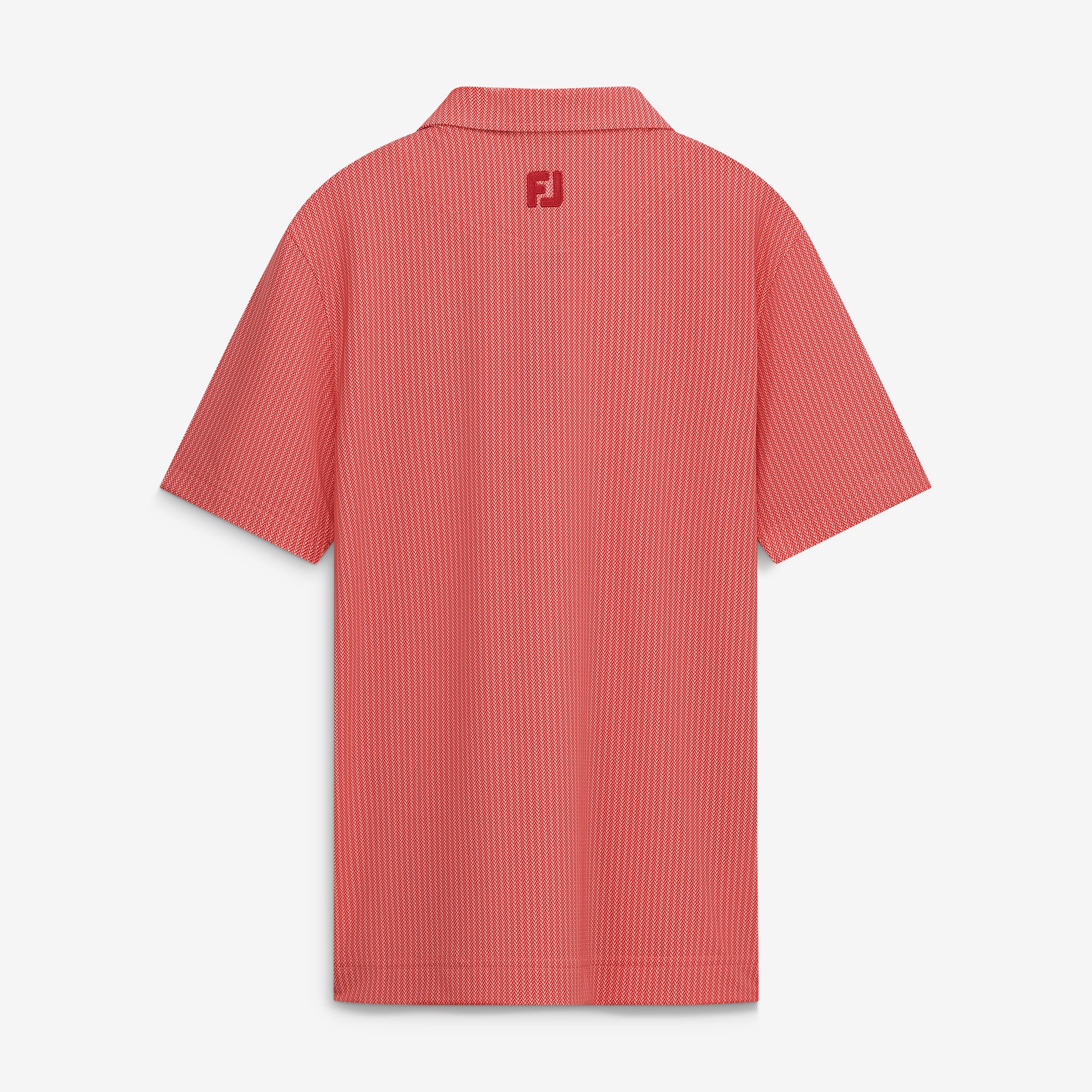 Youth FootJoy  Crimson Arnold Palmer Invitational Tee Time Print Lisle ProDry Polo