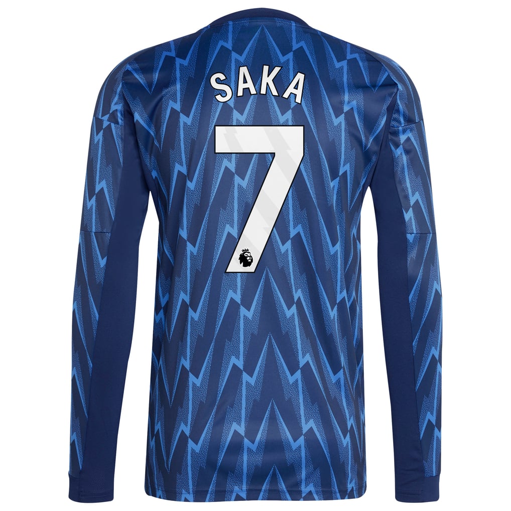 アーセナル 2025-26 アウェイユニフォーム キッズ - 長袖 Saka 7 プリント