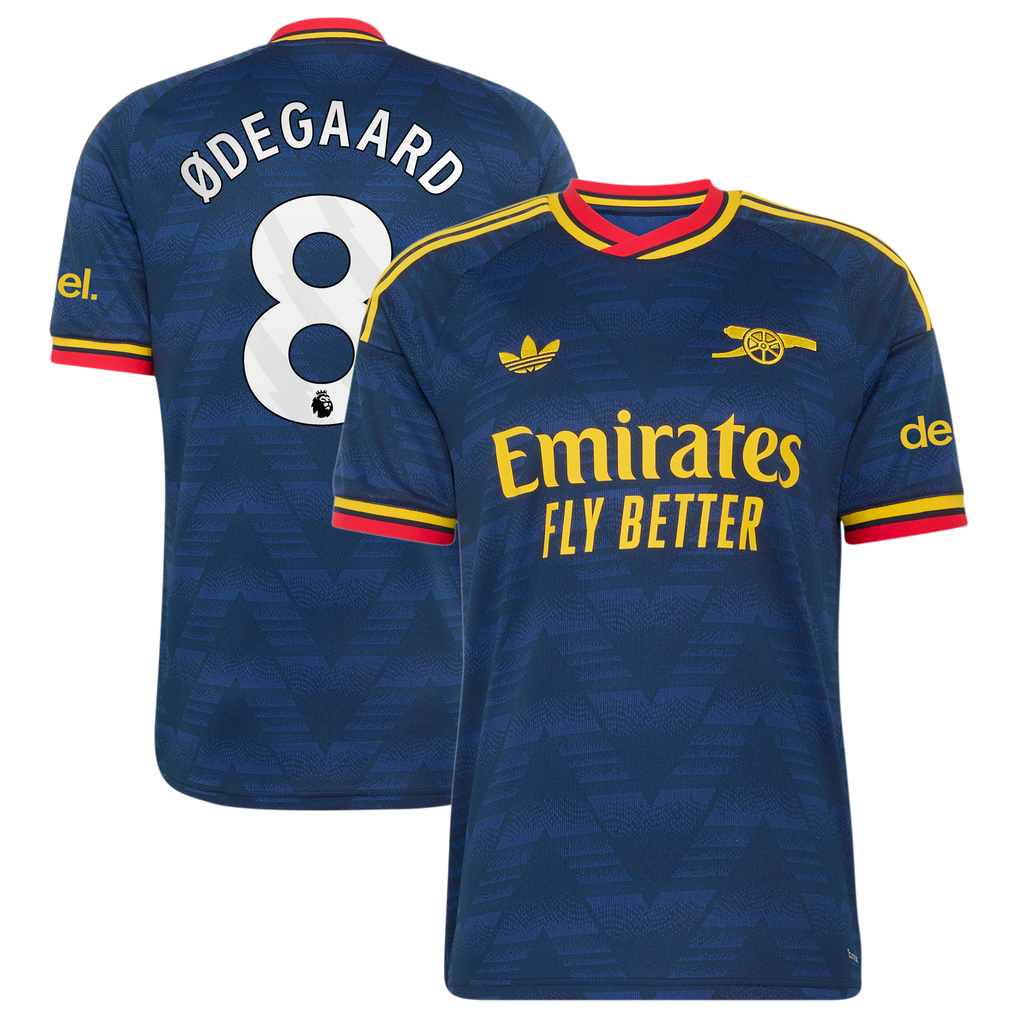 Arsenal adidas Away Shirt 2026-27 with Ødegaard 8 printing