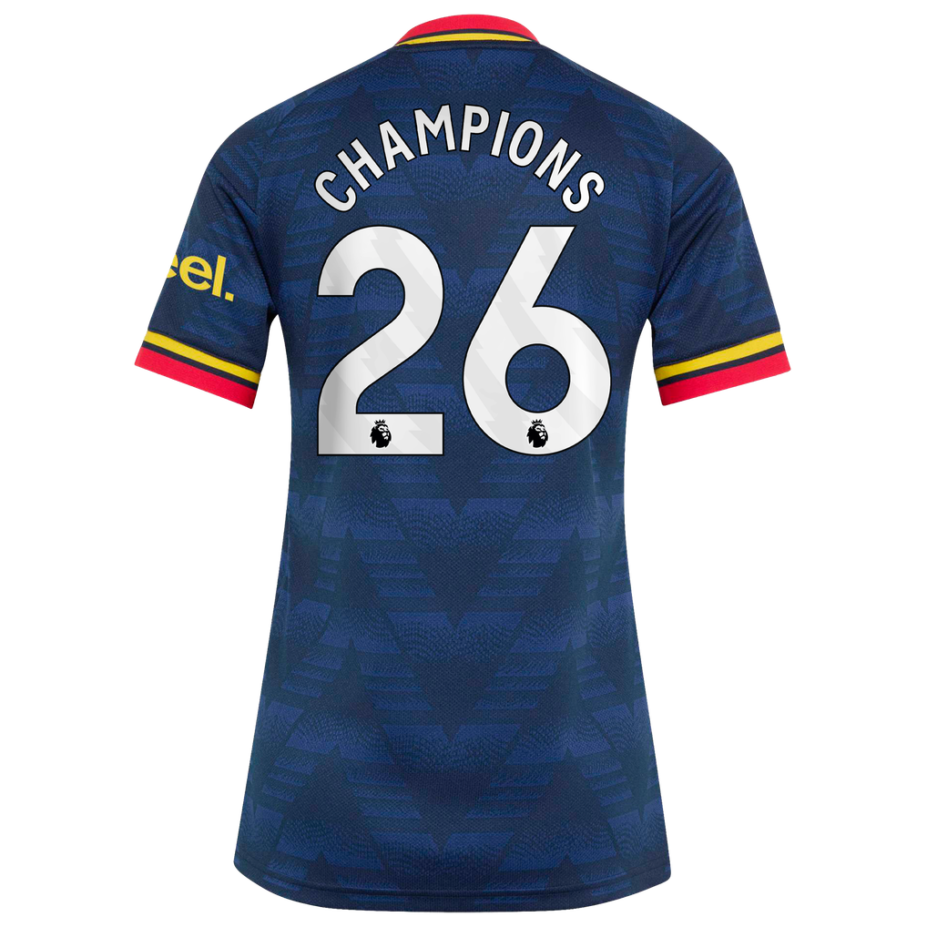 Arsenal adidas Away Shirt 2026-27 - Womens with Champions 26 printing