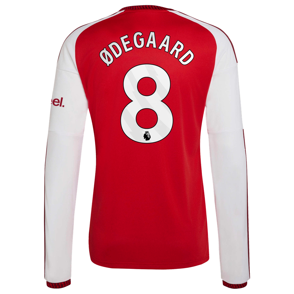 アーセナル 2026-27 長袖ホームユニフォーム Ødegaard 8 プリント
