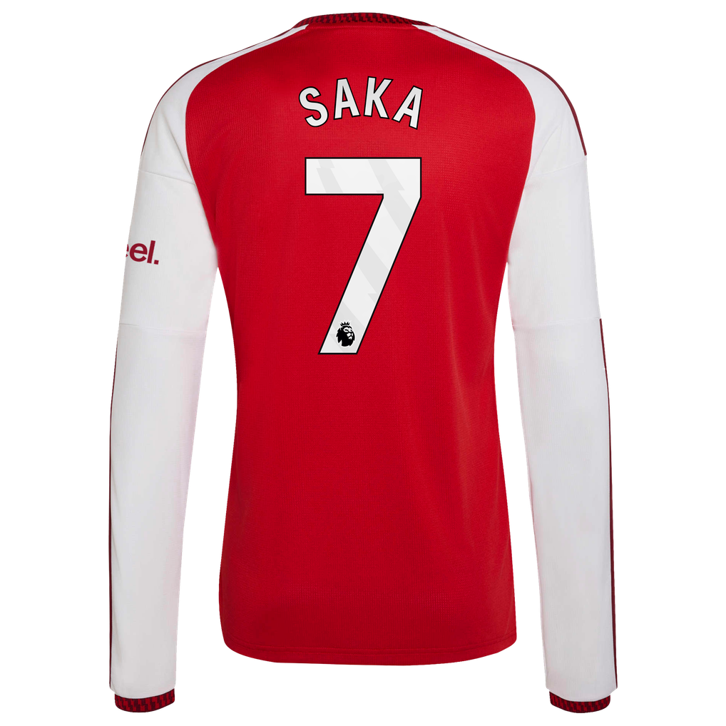 アーセナル 2026-27 長袖ホームユニフォーム Saka 7 プリント
