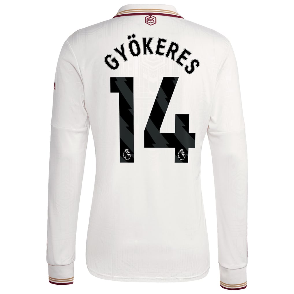 アーセナル 2025-26 サードユニフォーム 長袖 Gyökeres 14 プリント