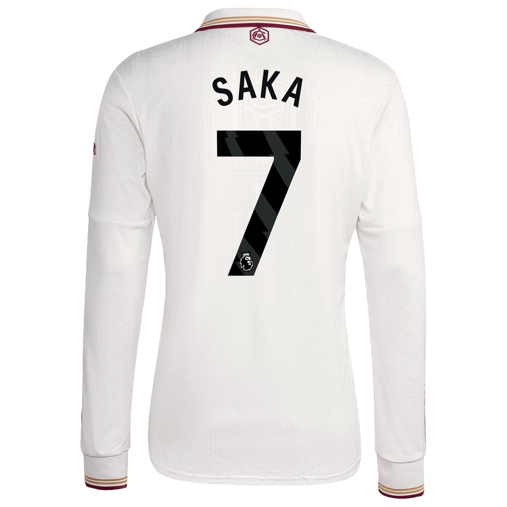 アーセナル 2025-26 サードユニフォーム 長袖 Saka 7 プリント