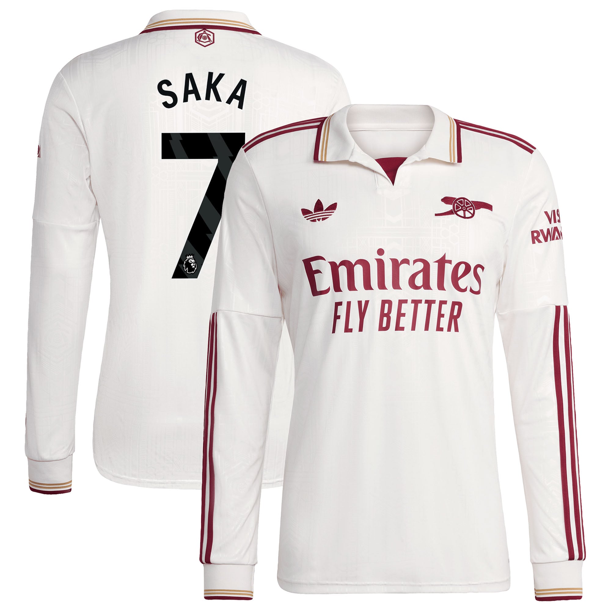 アーセナル 2025-26 サードユニフォーム 長袖 Saka 7 プリント