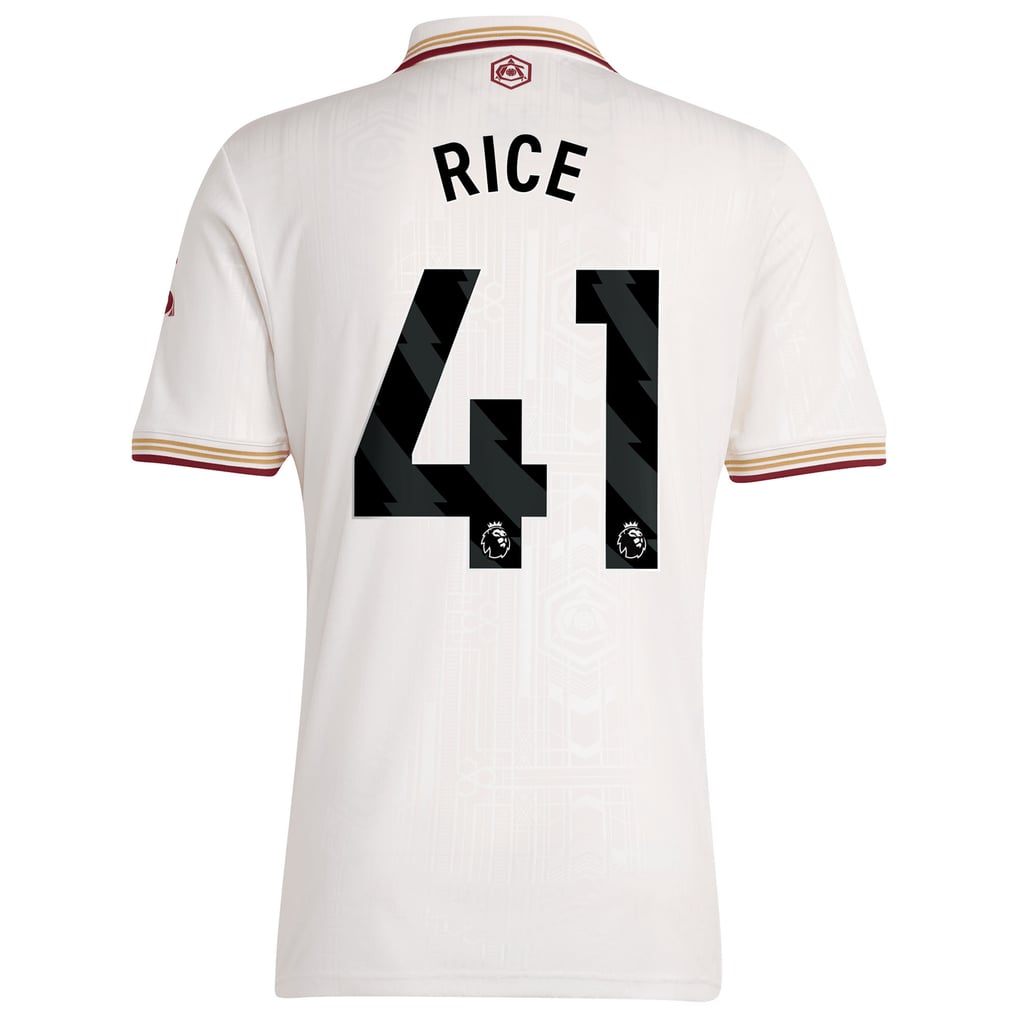 アーセナル 2025-26 サードユニフォーム Rice 41 プリント