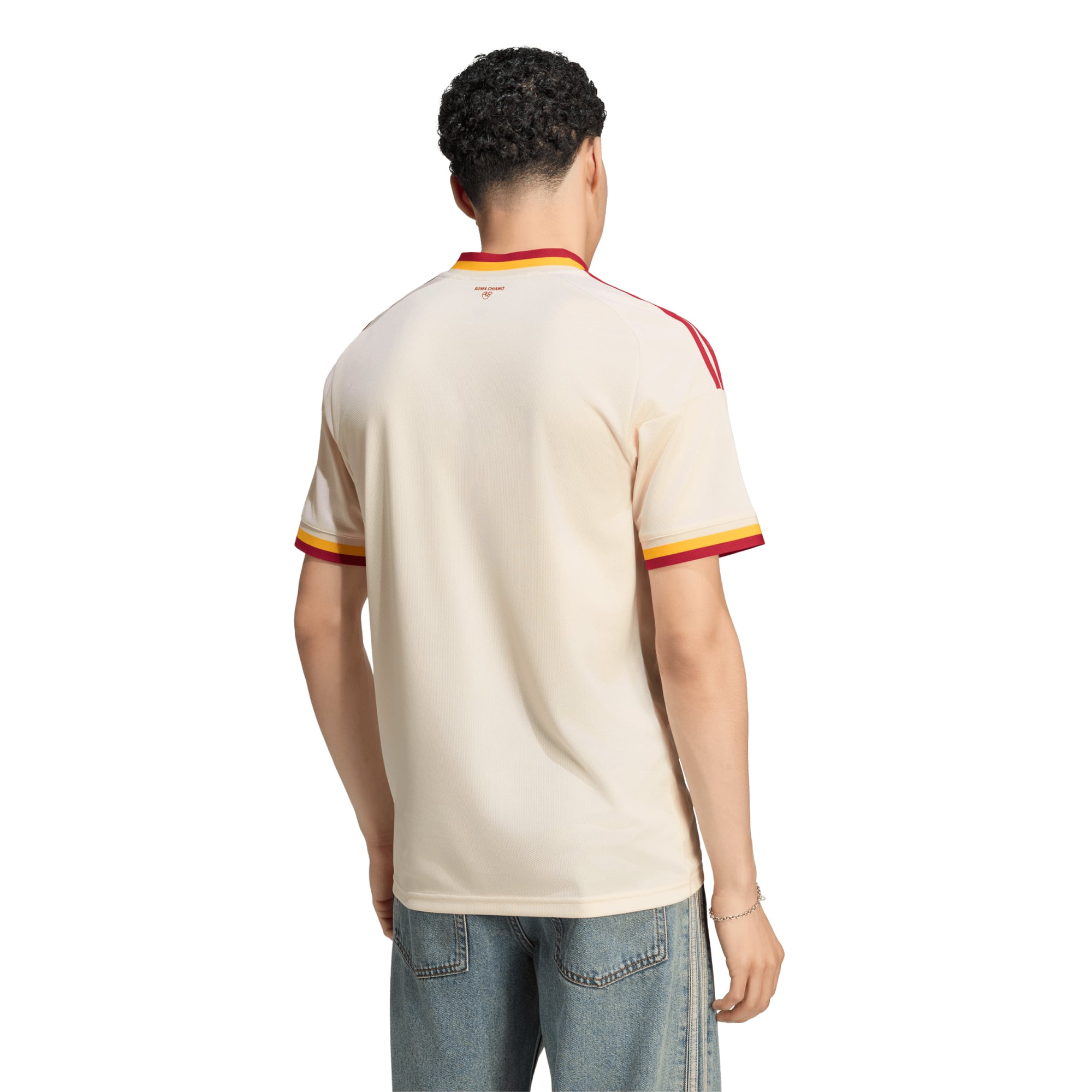 Men's adidas  Cream AS Roma 2026/27 Away Replica Jersey