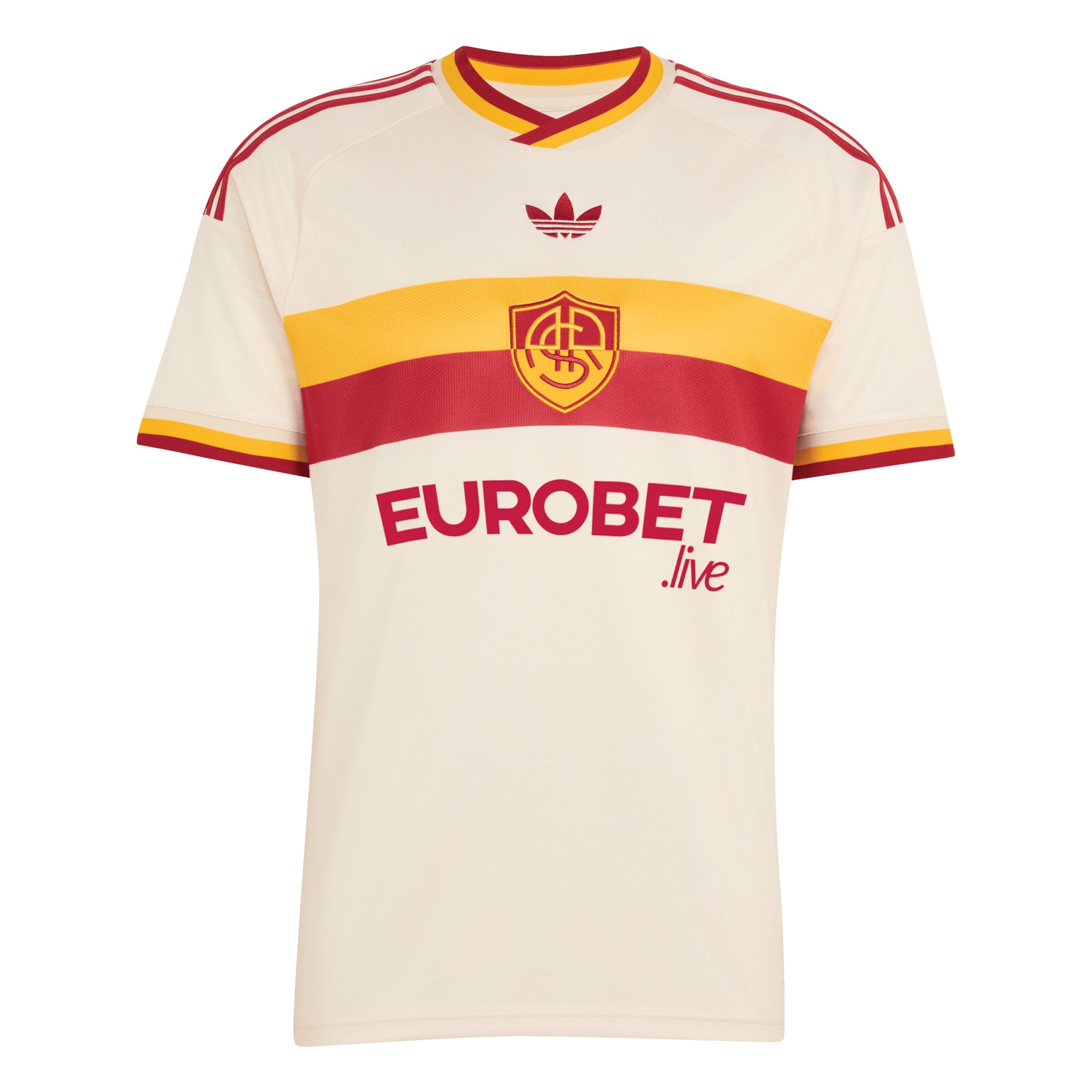 Men's adidas  Cream AS Roma 2026/27 Away Replica Jersey