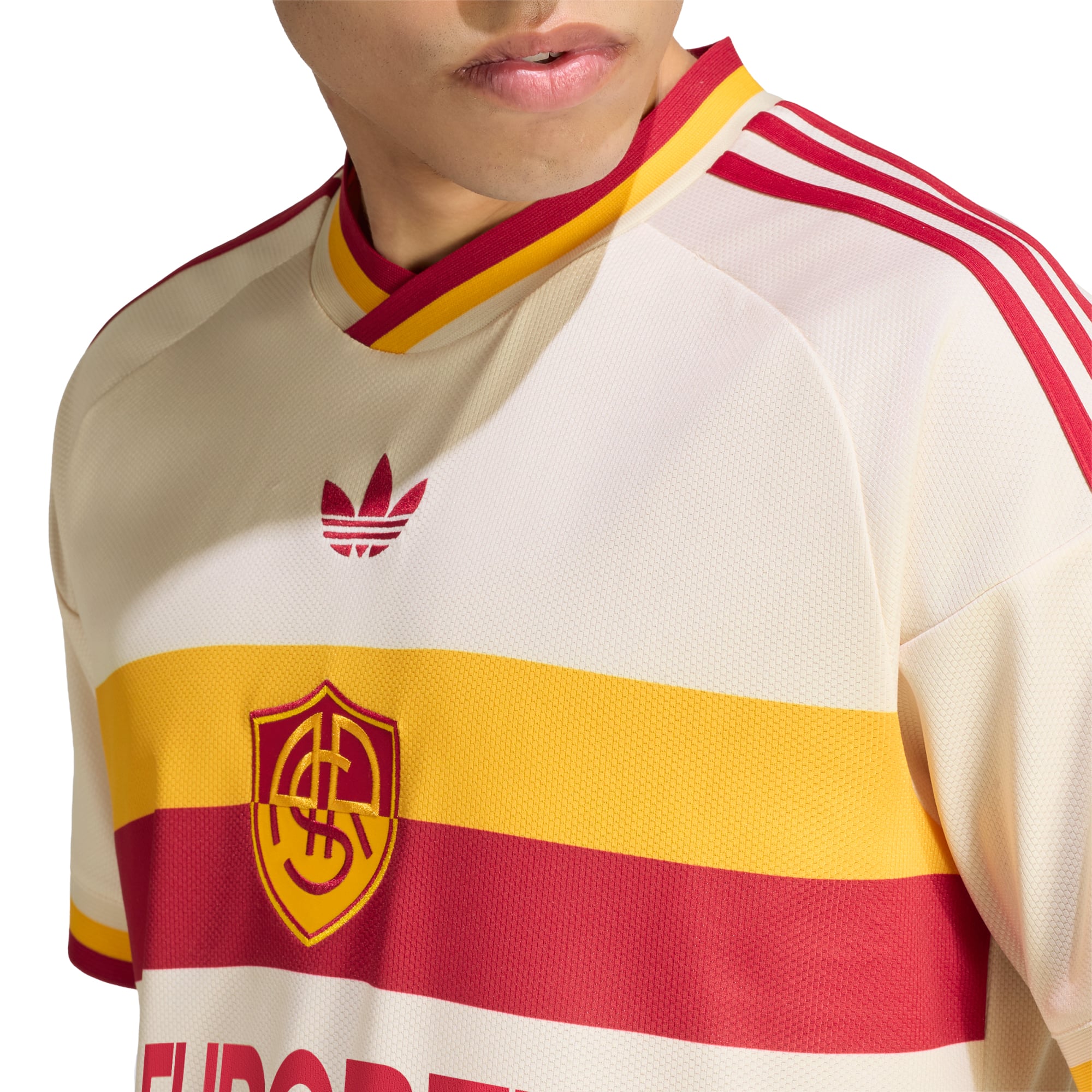Men's adidas  Cream AS Roma 2026/27 Away Replica Jersey