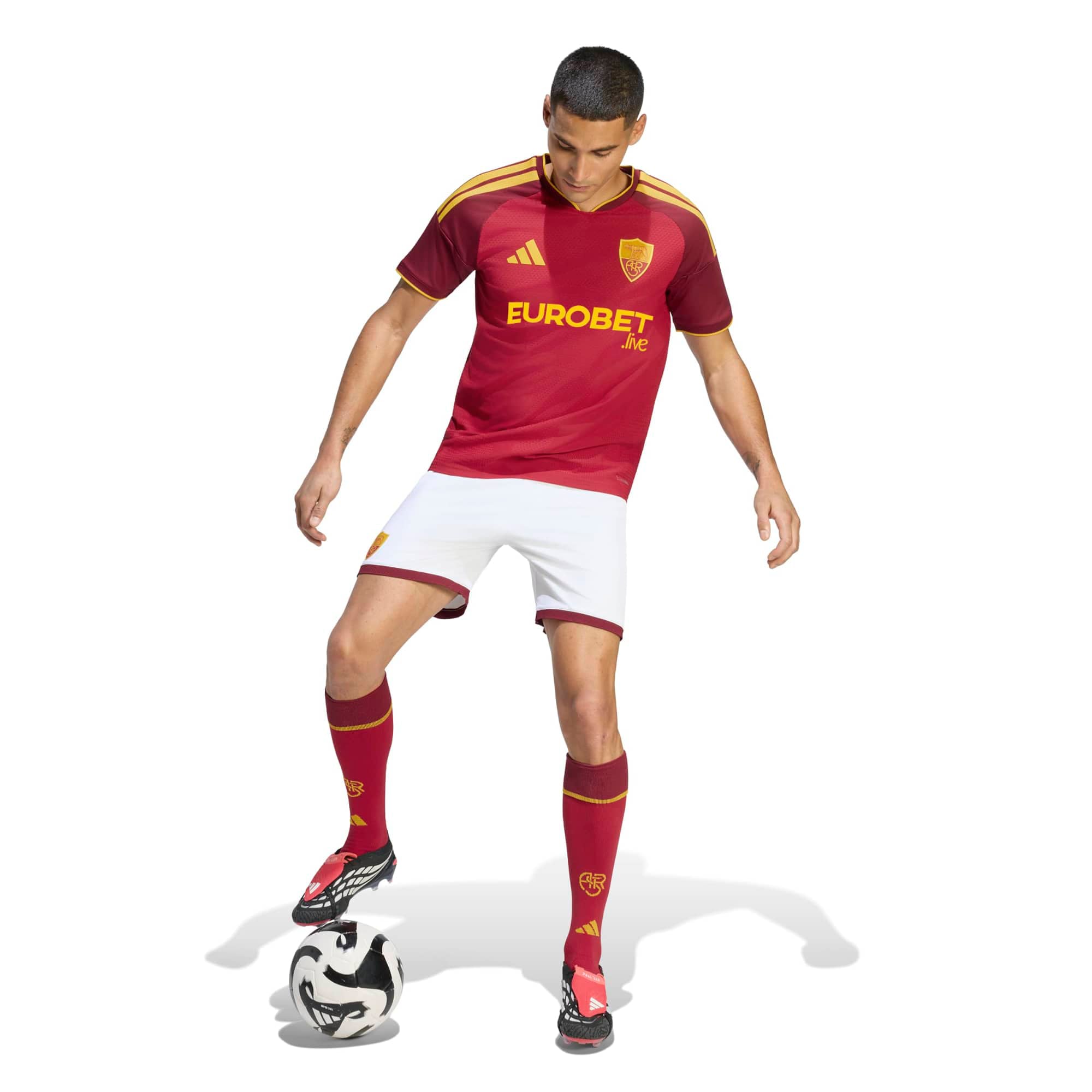 Men's adidas Red AS Roma 2026/27 Home On-Field Authentic Jersey