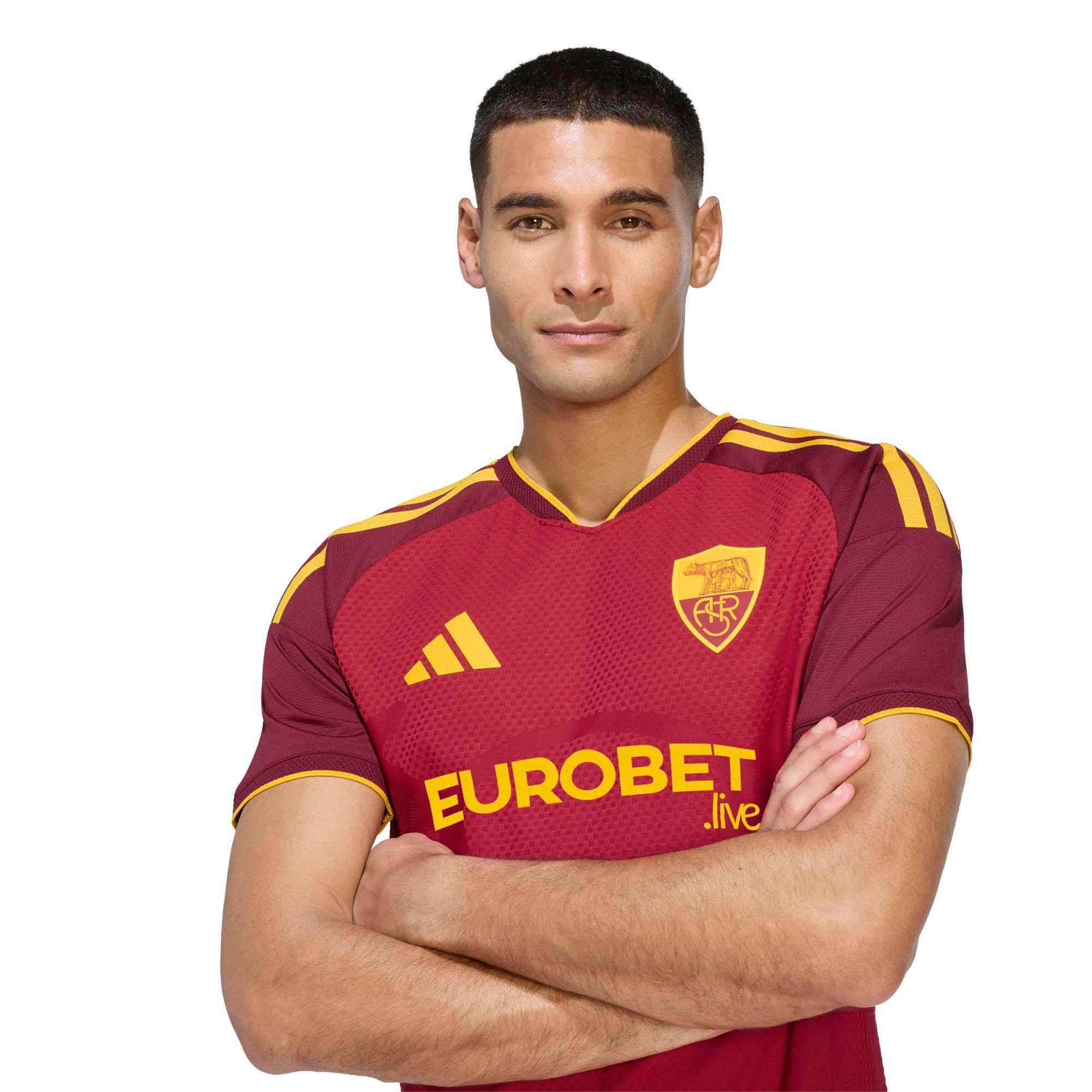 Men's adidas Red AS Roma 2026/27 Home On-Field Authentic Jersey