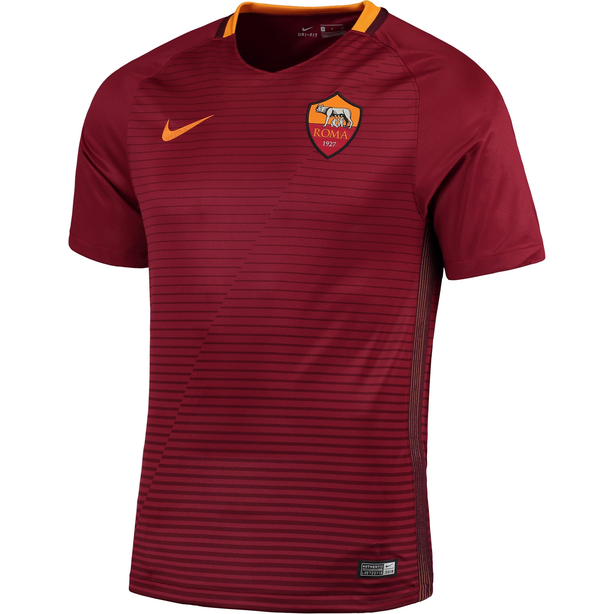 Men's Nike Red AS Roma 2016/17 Home Stadium Jersey
