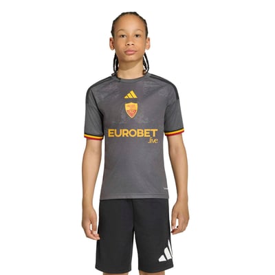 Maillot réplique troisième AS Roma adidas Youth 2026/27 - Gris