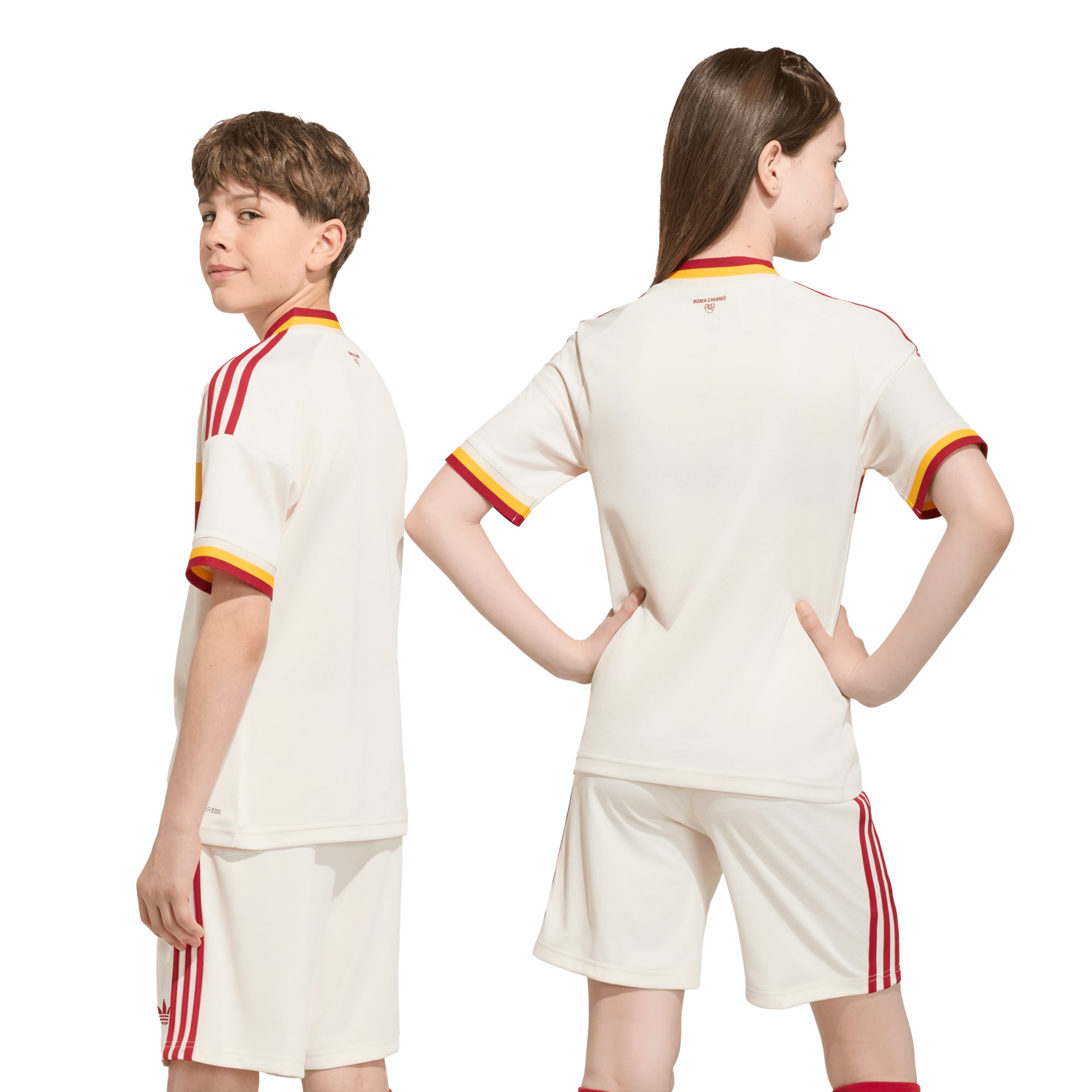 Maillot réplique extérieur blanc adidas AS Roma 2026/27 pour jeunes