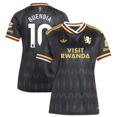 Aston Villa adidas Away Shirt 2026-27 - Womens with Buendia 10 printing