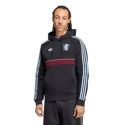 Sudadera con capucha Aston Villa adidas Originals - Negra