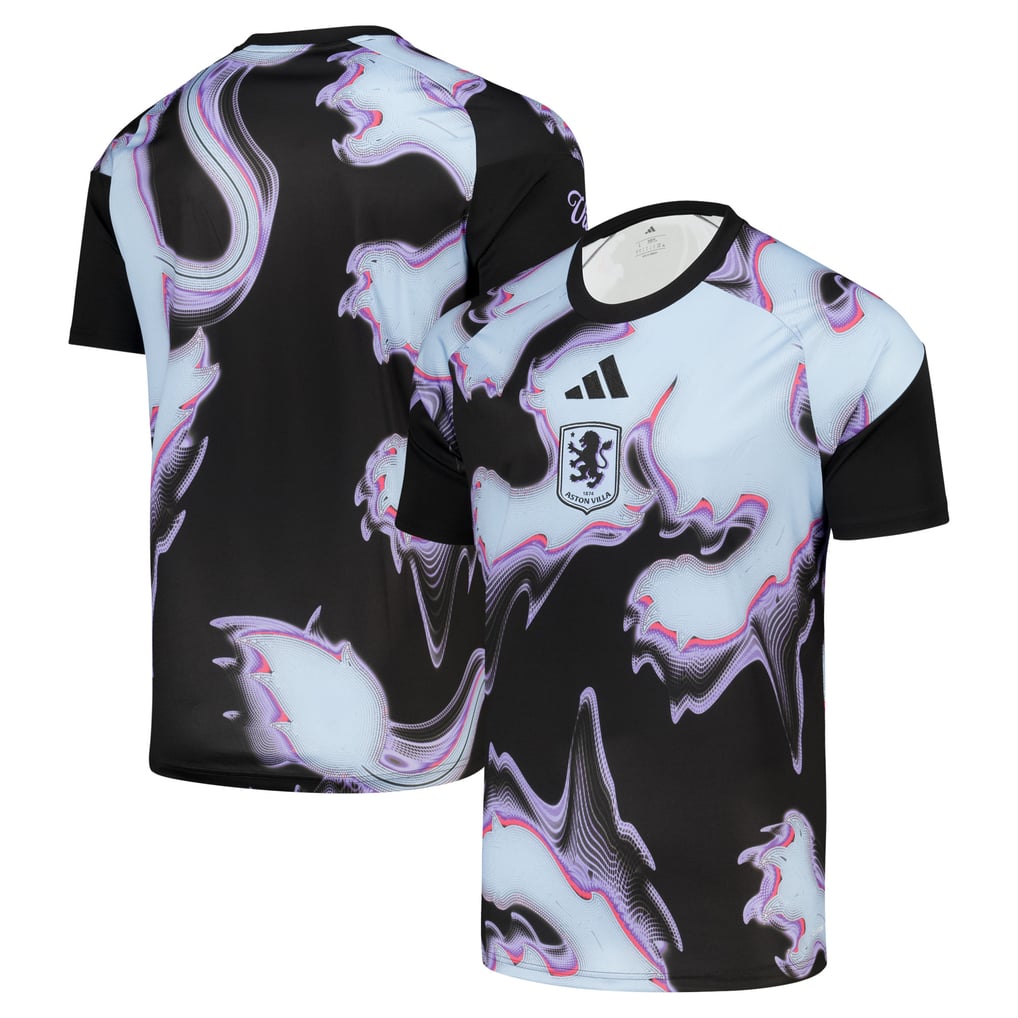 Aston Villa adidas Pre Match Jersey - Black