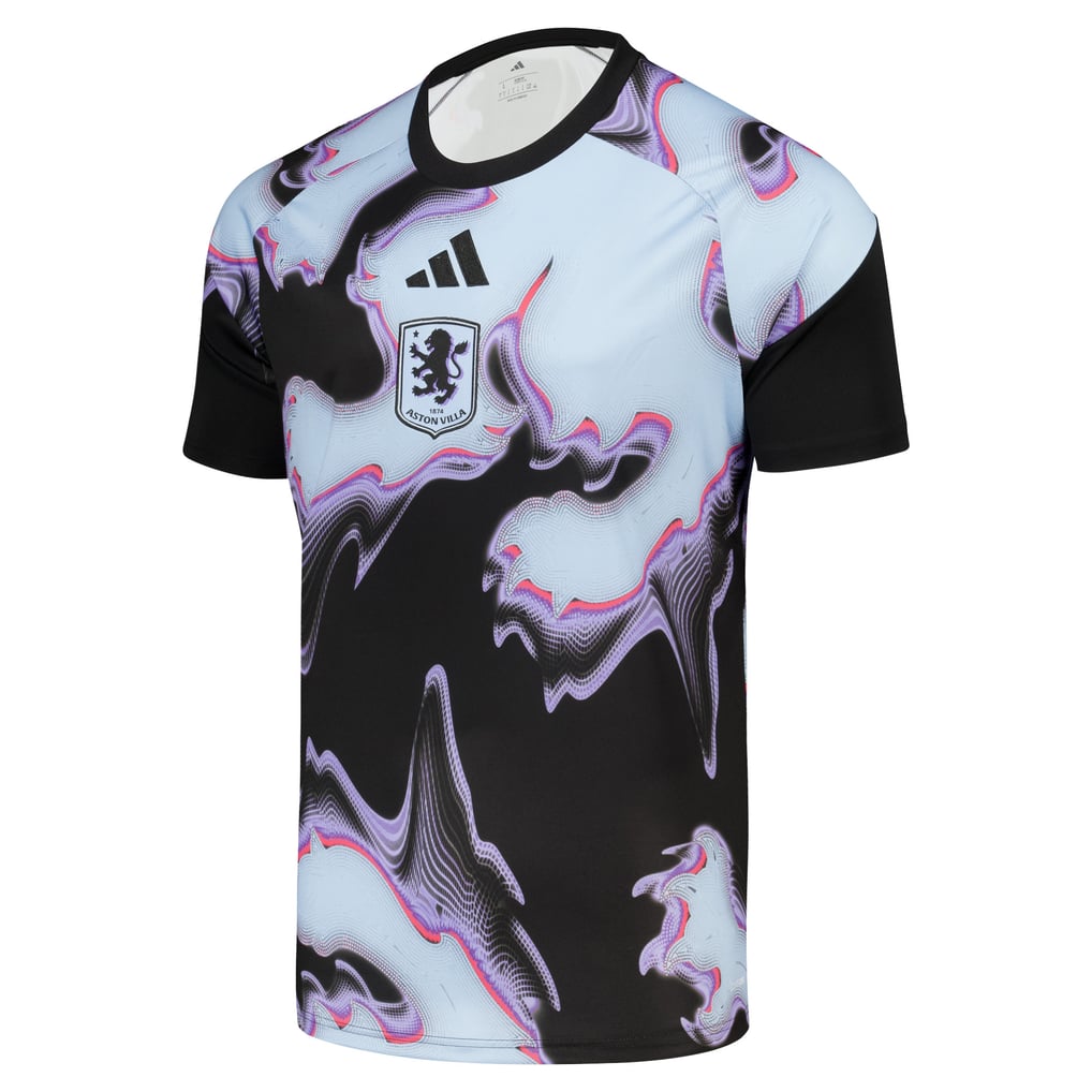 Aston Villa adidas Pre Match Jersey - Black