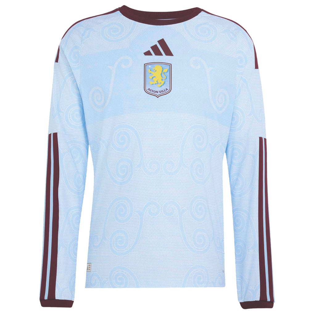 Aston Villa adidas Third Authentic Shirt 2026-27 - Long Sleeve with ...