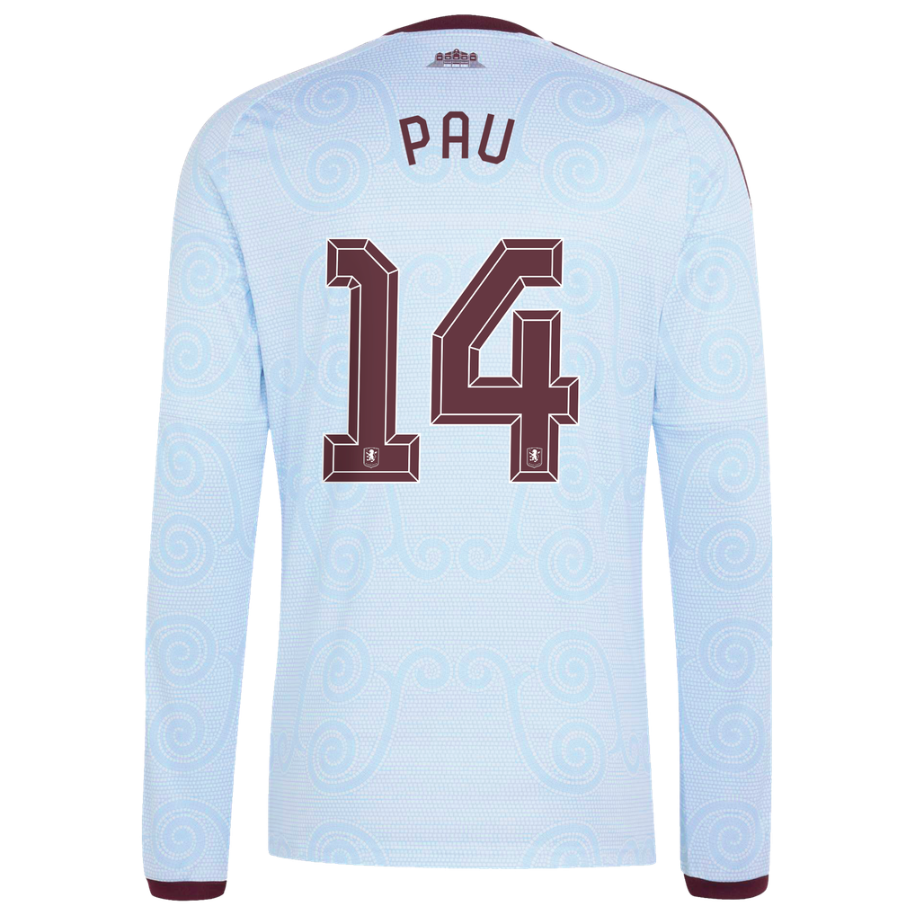 Aston Villa adidas Third Shirt 2026-27 - Long Sleeve with Pau 14 Cup ...