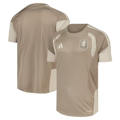 Aston Villa adidas Training Jersey - Light Brown - Kids