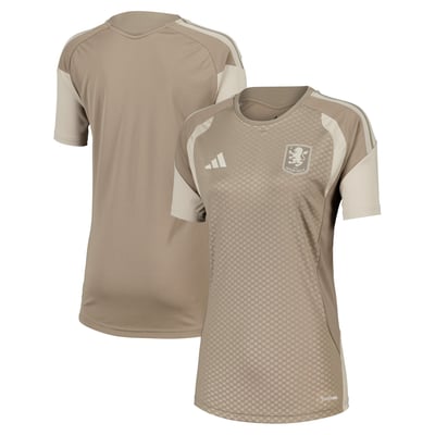 Aston Villa adidas Training Jersey - Light Brown - Womens