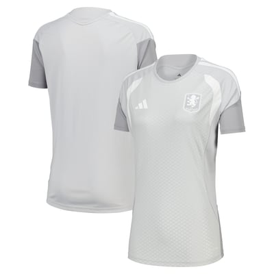 Aston Villa adidas Training Jersey - Light Grey - Womens
