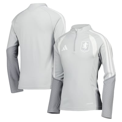 Aston Villa adidas Training Top - Light Grey - Kids