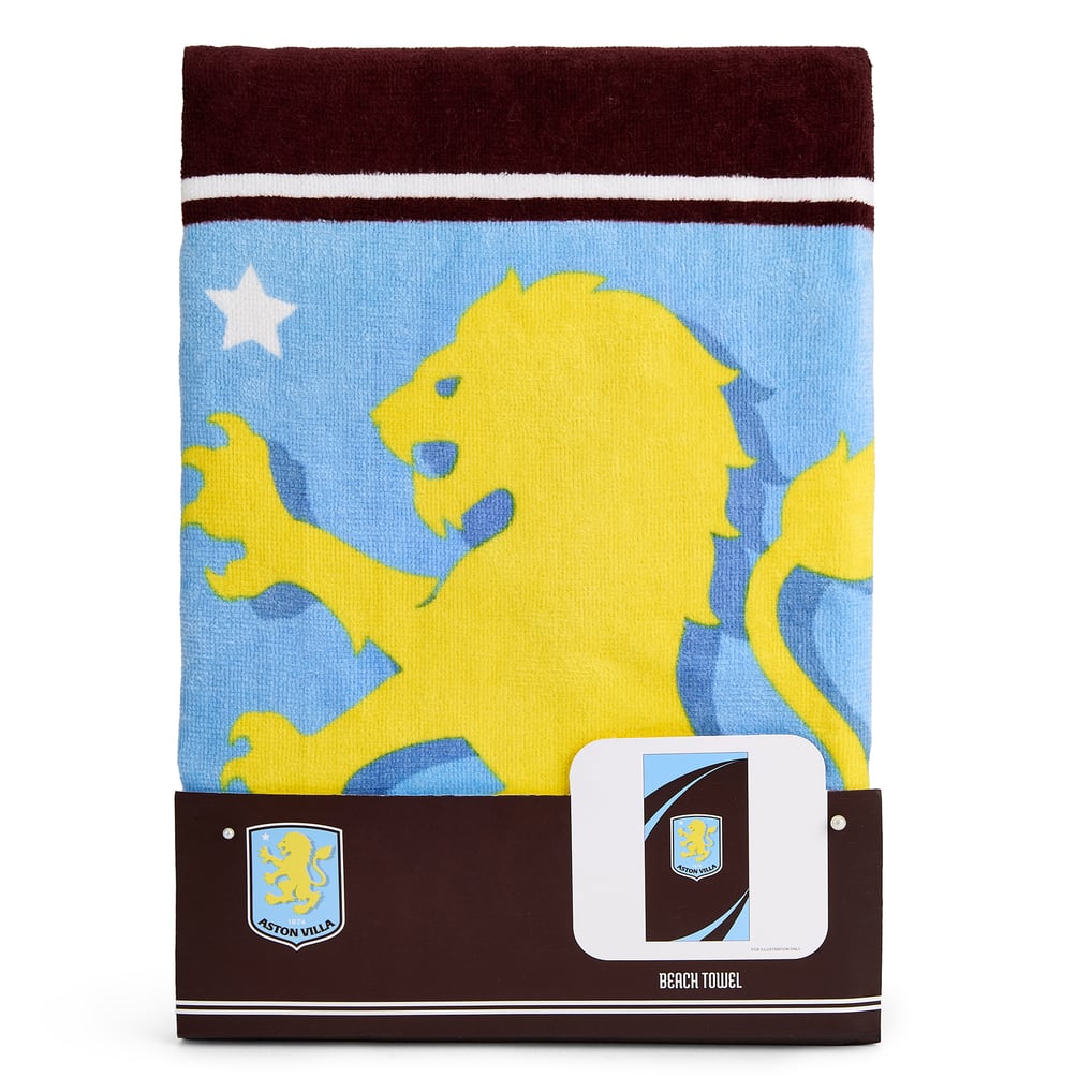 Aston Villa 'There's Only One Villa' Microfibre Beach Towel With Matching Bag