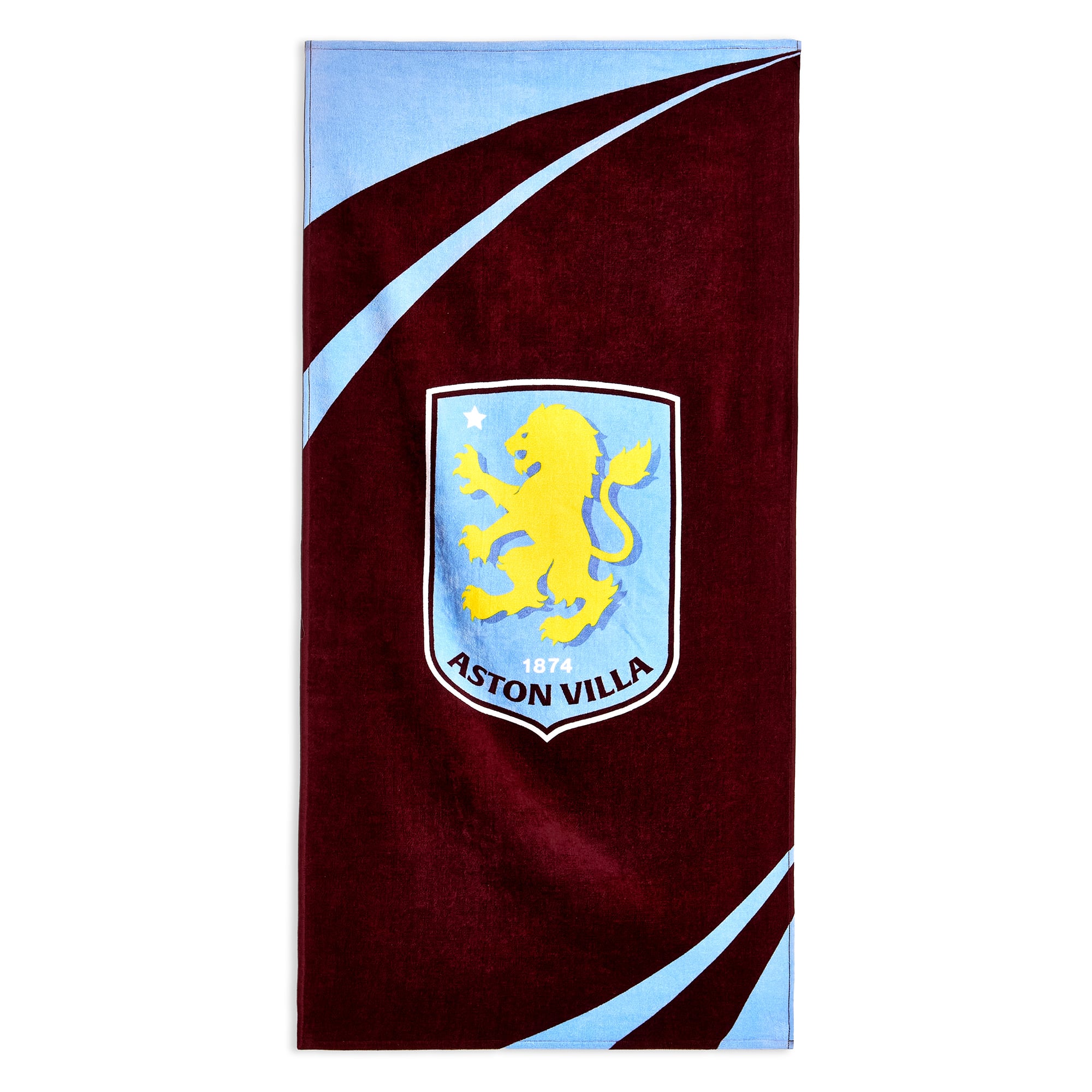 Serviette Bar Aston Villa FC – 100% Coton, Bordeaux Et Bleu, 52,5 X 26,25 Cm