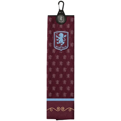 Toalla de golf Aston Villa de tres pliegues