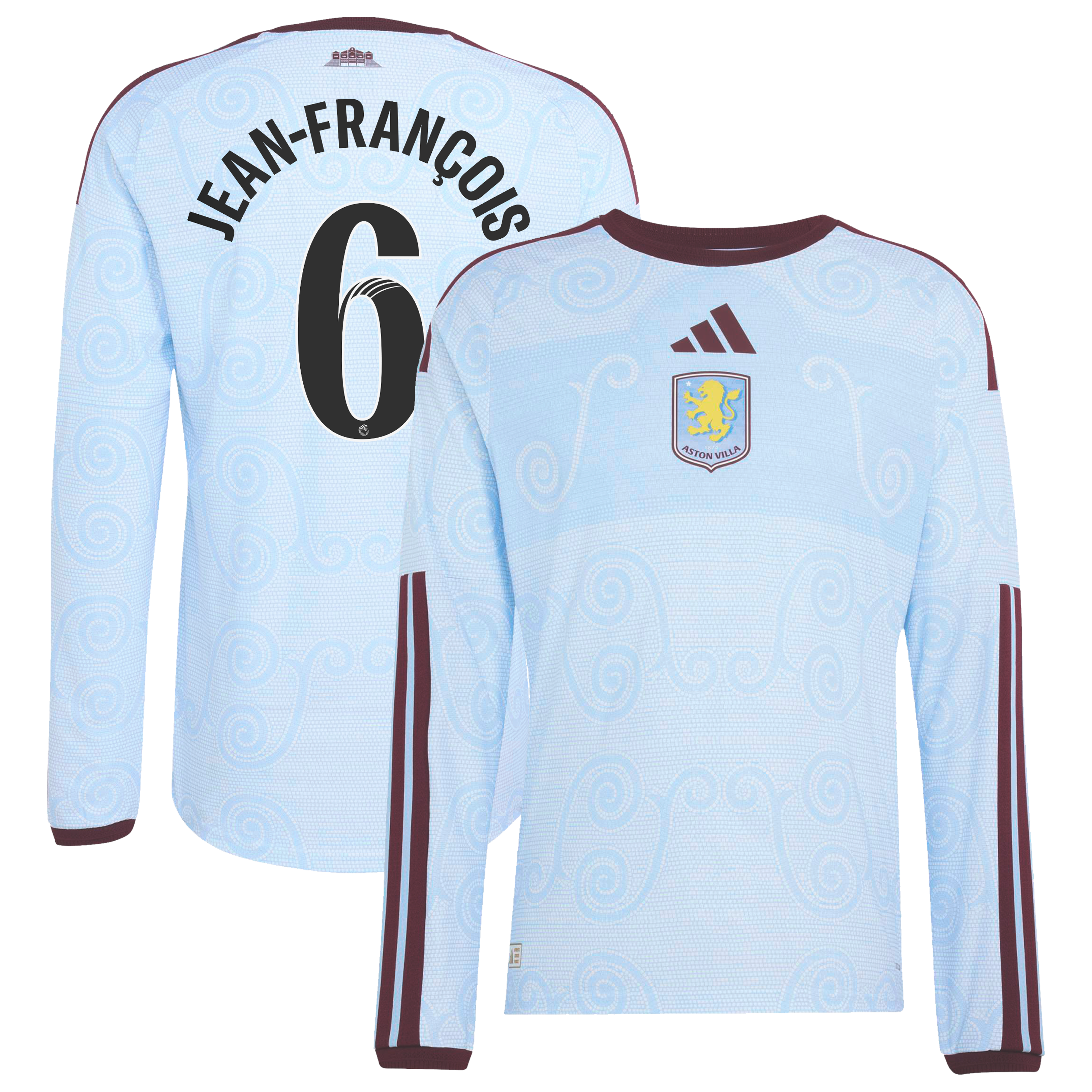 Aston Villa WSL adidas Third Authentic Shirt 2026-27 - Long Sleeve with ...