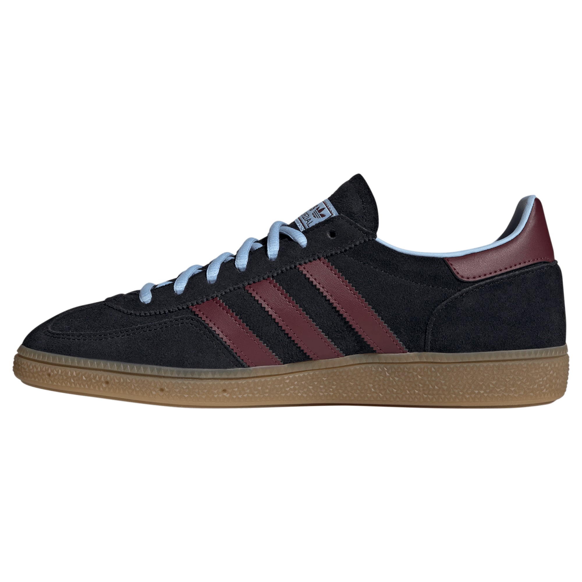 Chaussures de handball adidas Aston Villa Spezial pour hommes, noires et bordeaux